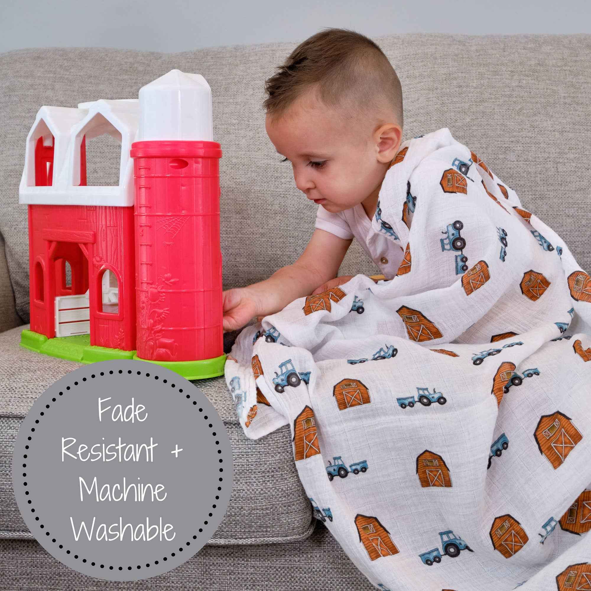 How We Roll Baby Muslin Swaddle Blanket - Image 4
