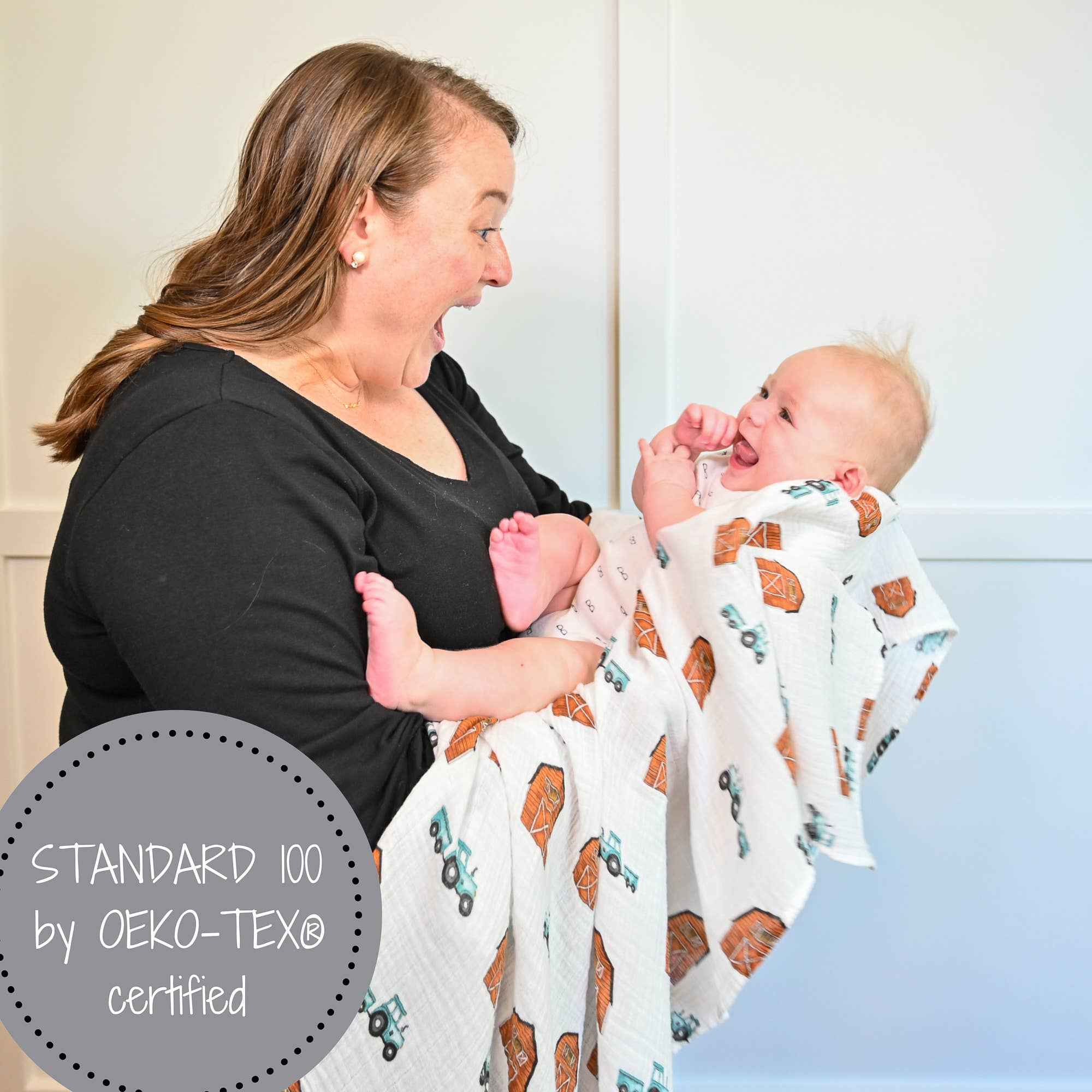 How We Roll Baby Muslin Swaddle Blanket - Image 5