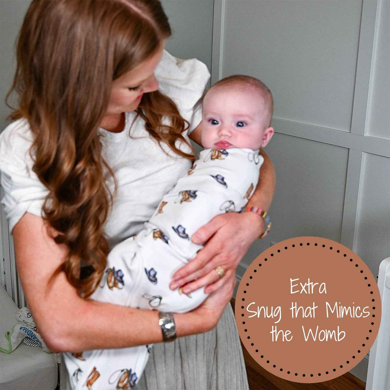 Life Is Better In Boots Baby Sleep Swaddle Organic Cotton - Image 4