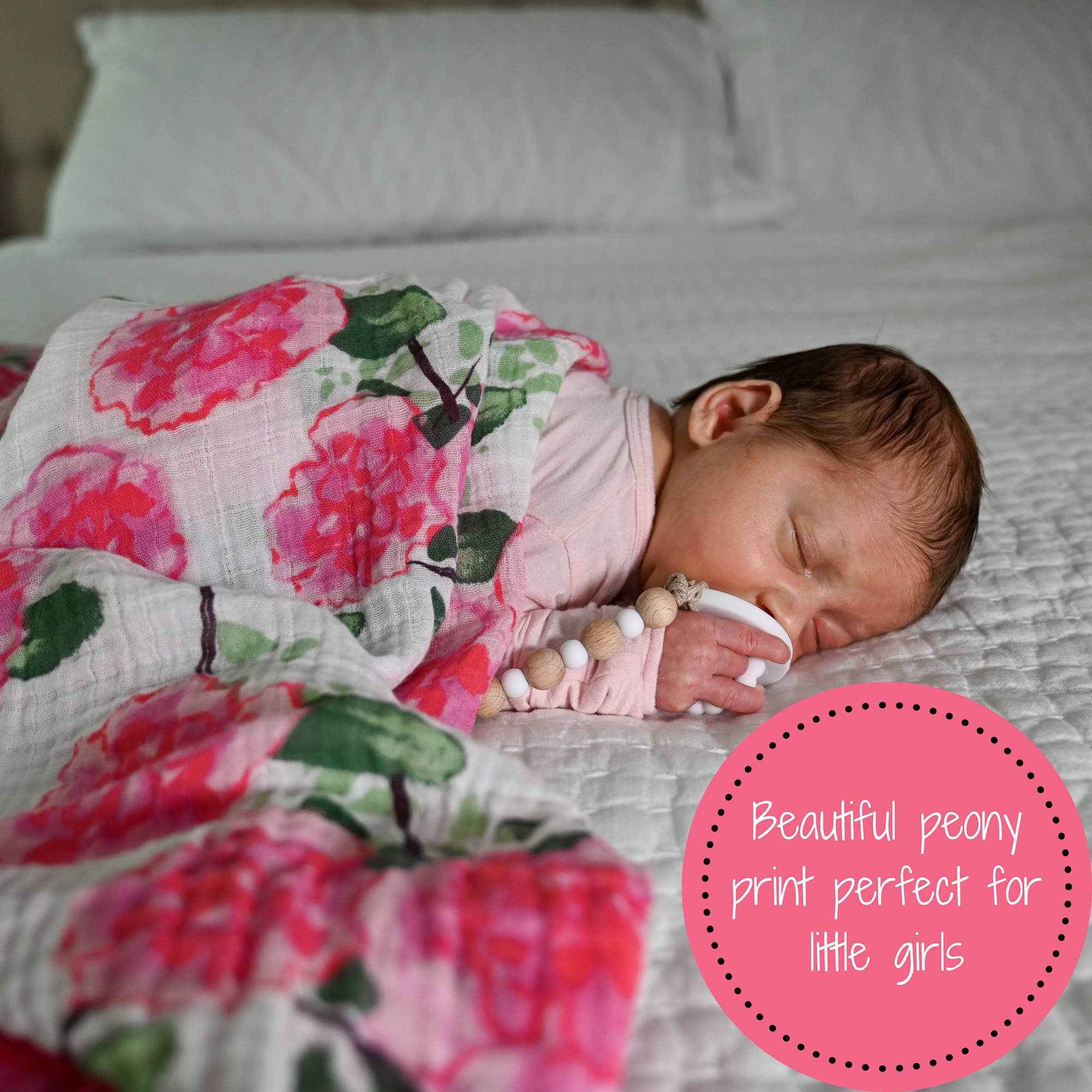 Live Life in Full Bloom Baby Muslin Swaddle Blanket - Image 5