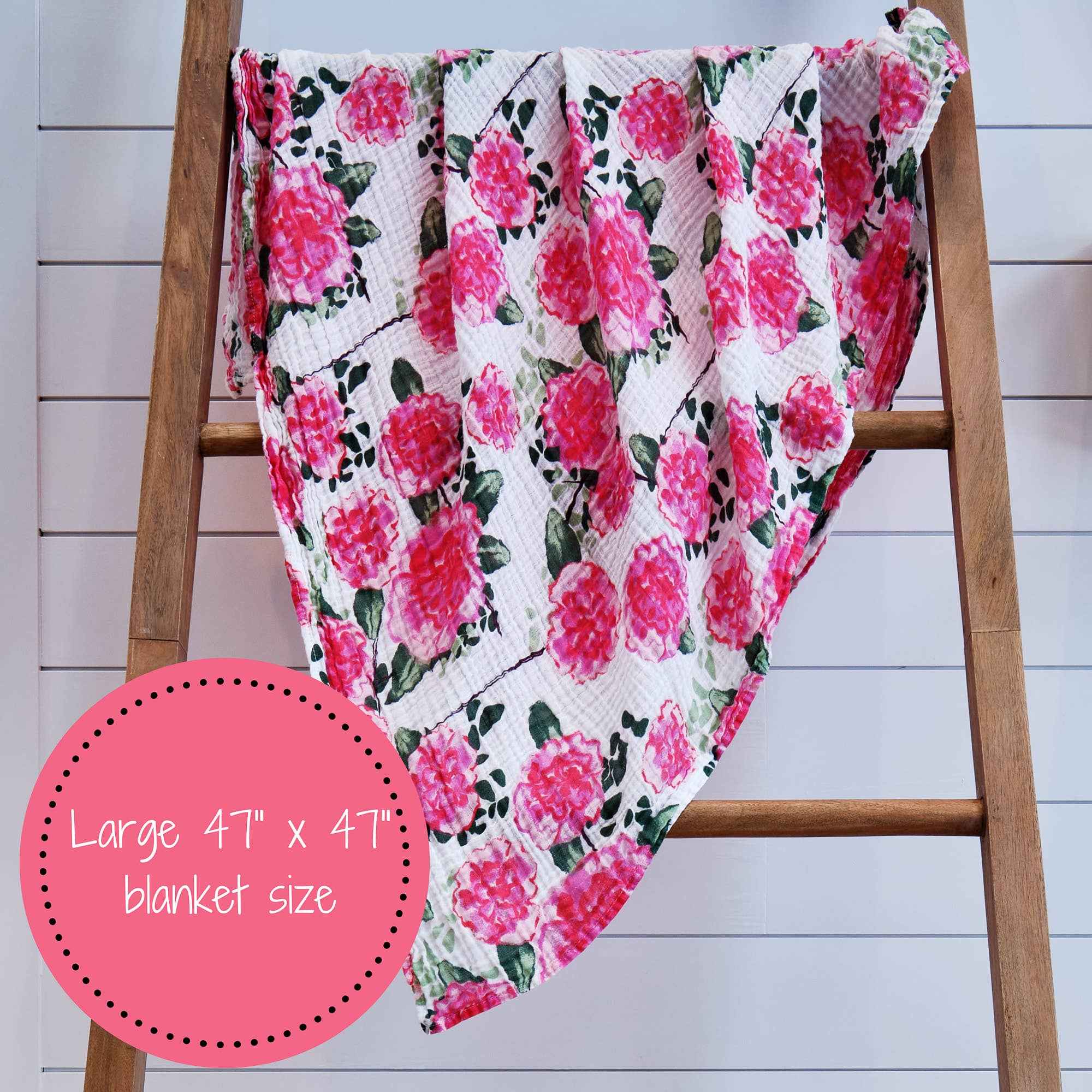 Live Life in Full Bloom Baby Muslin Swaddle Blanket - Image 7