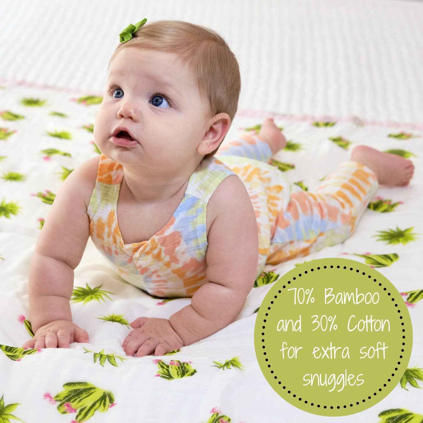 Stuck On You  - Bamboo Succulent Baby Toddler Blanket - Image 4