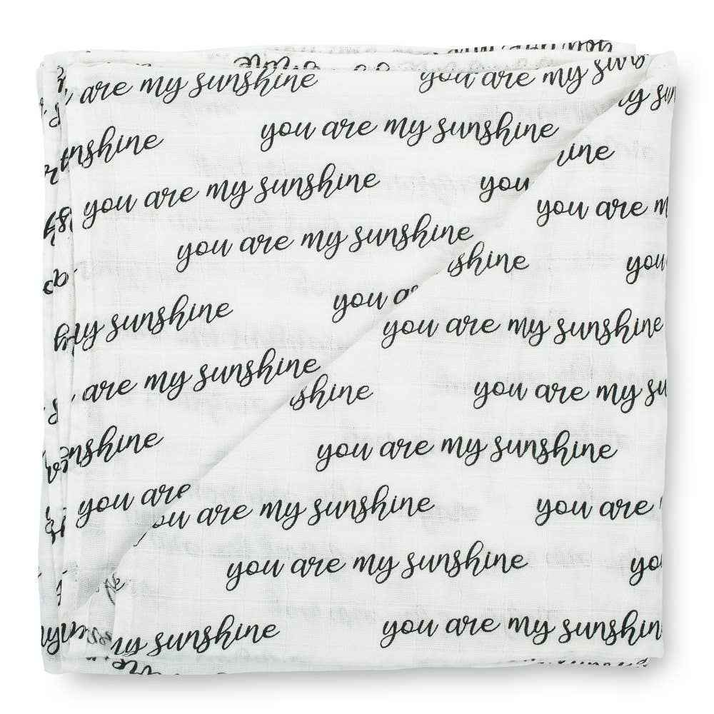 You Are My Sunshine Baby Muslin Swaddle Blanket - Image 2