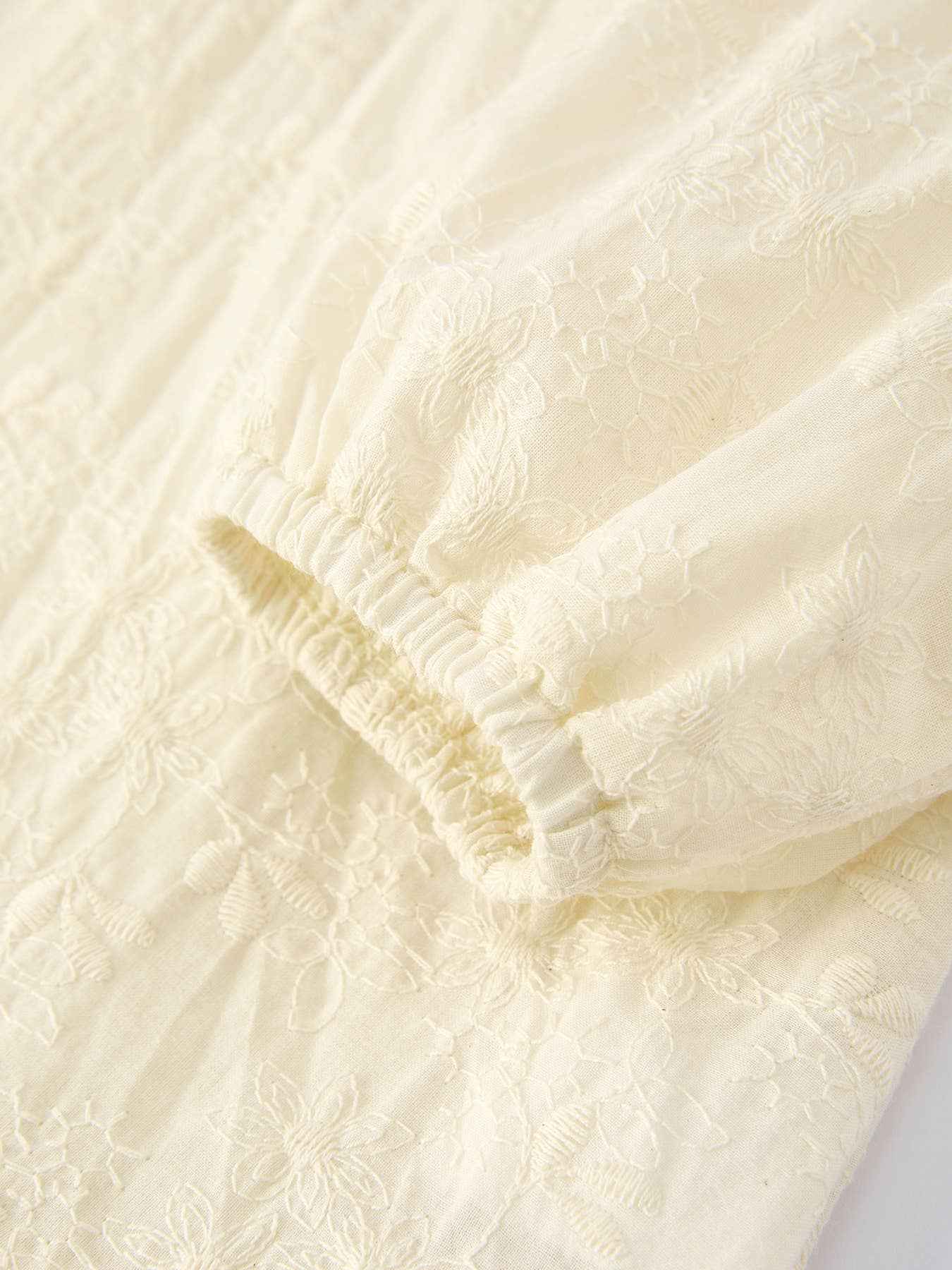 Long-Sleeved Embroidered Baby Doll Collar Dress - Image 4