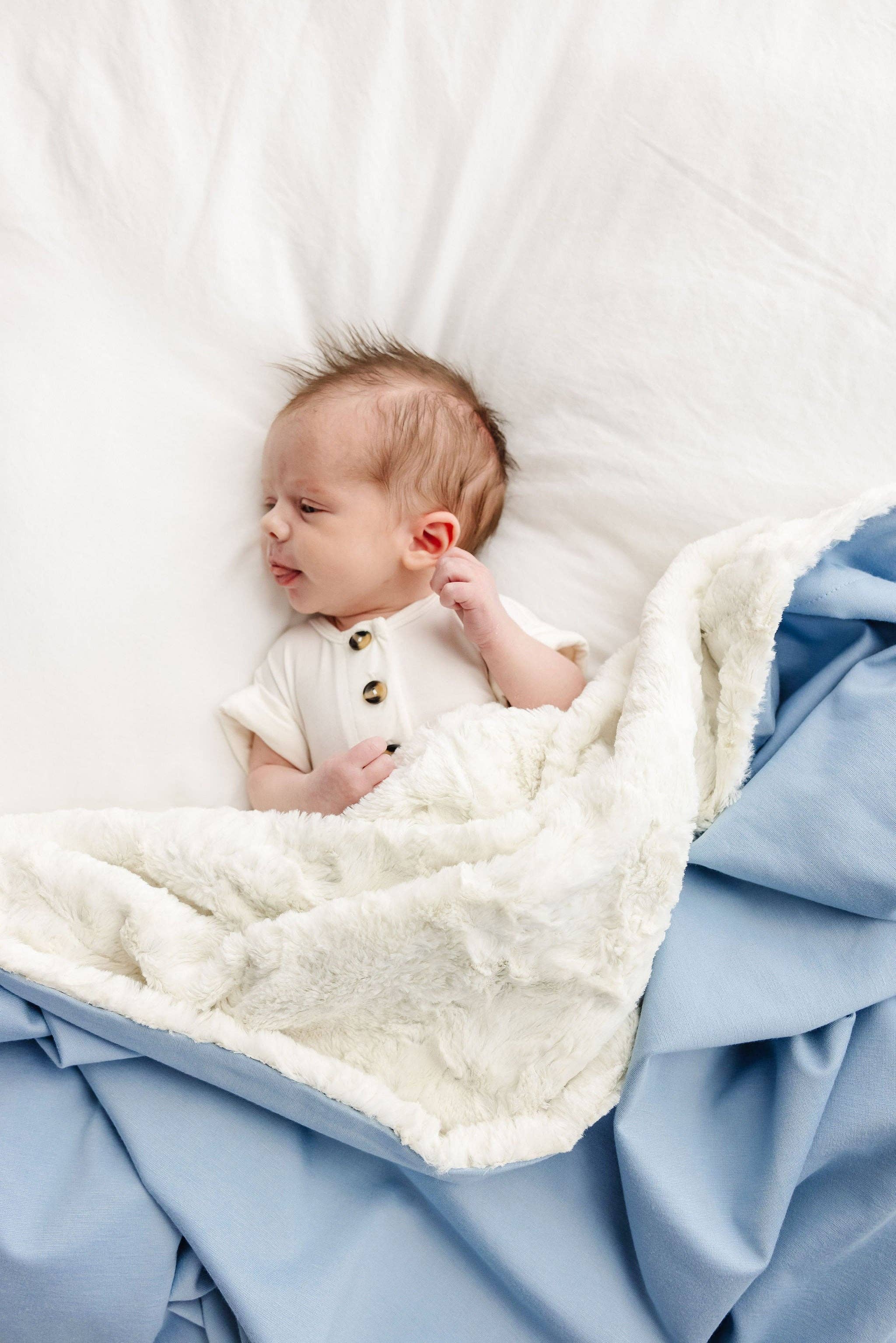 Cozy Weighted Baby Blanket - Steel - Image 5
