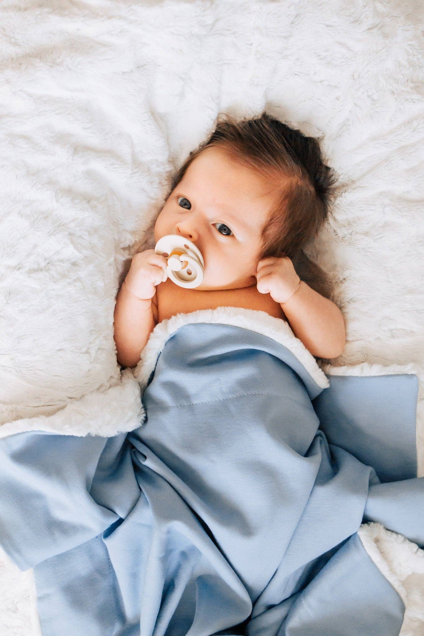 Cozy Weighted Baby Blanket - Steel - Image 6