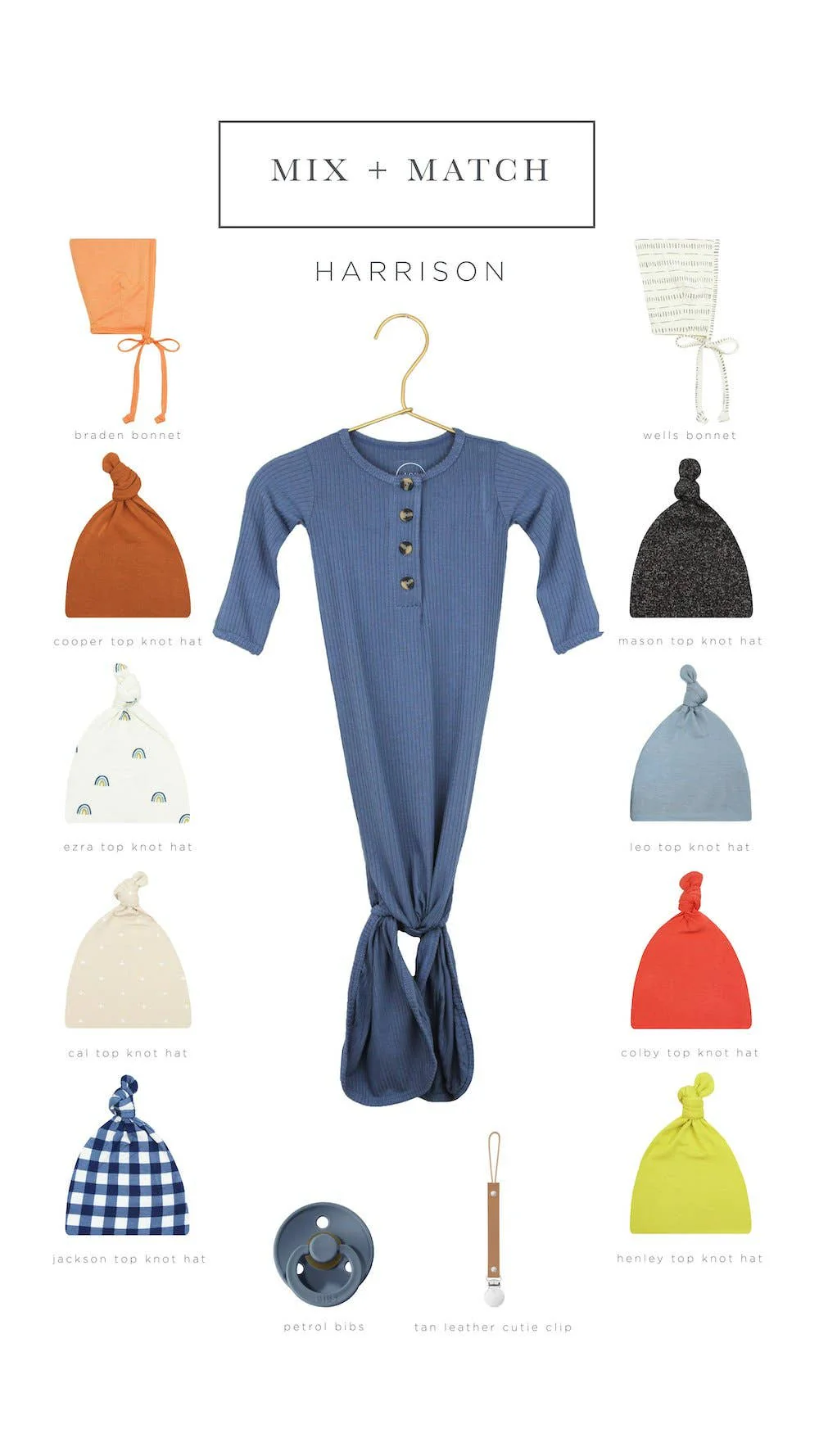 Harrison Ribbed Newborn Hat Bundle - Image 13