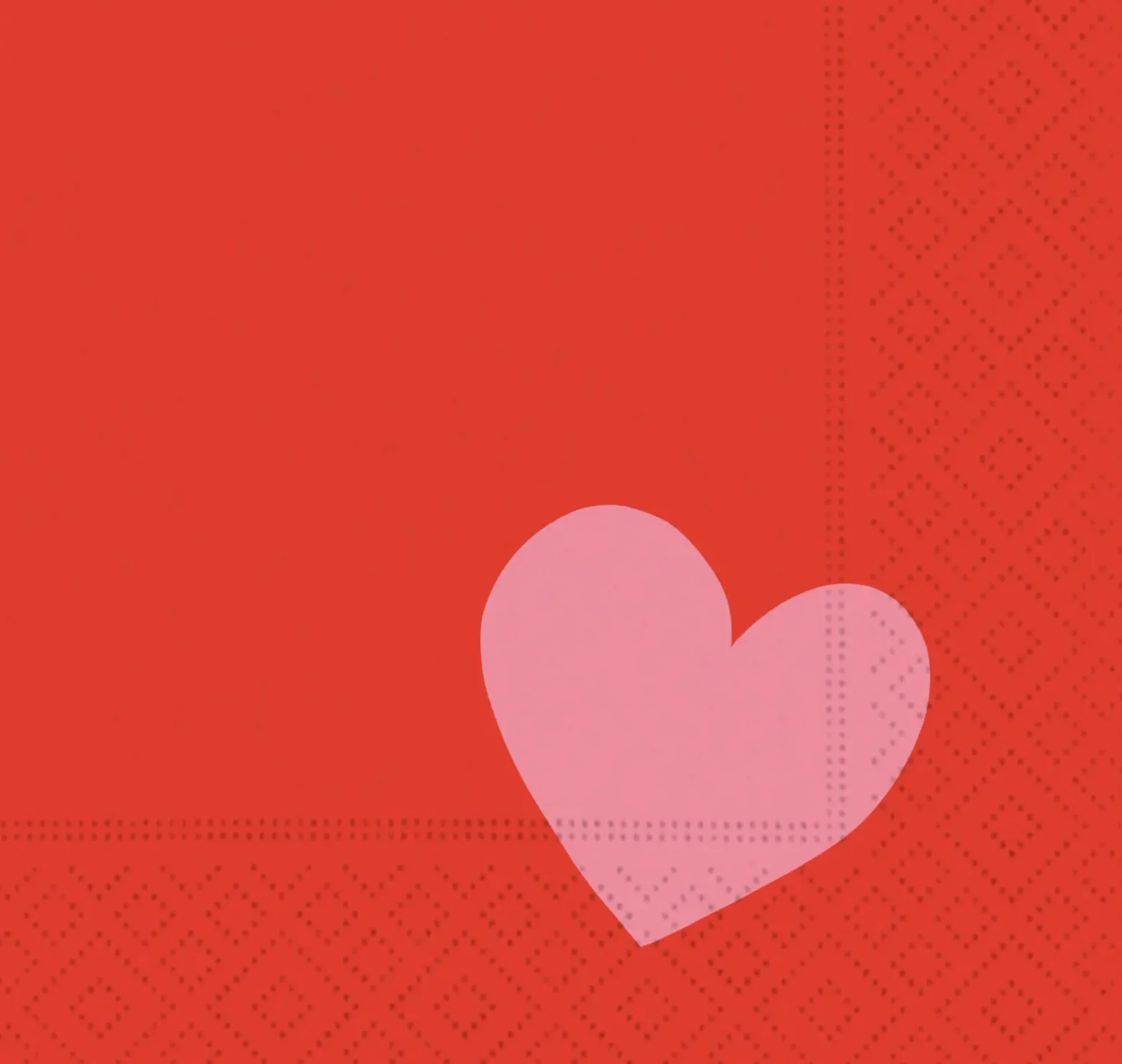 Love Heart Cocktail Napkin