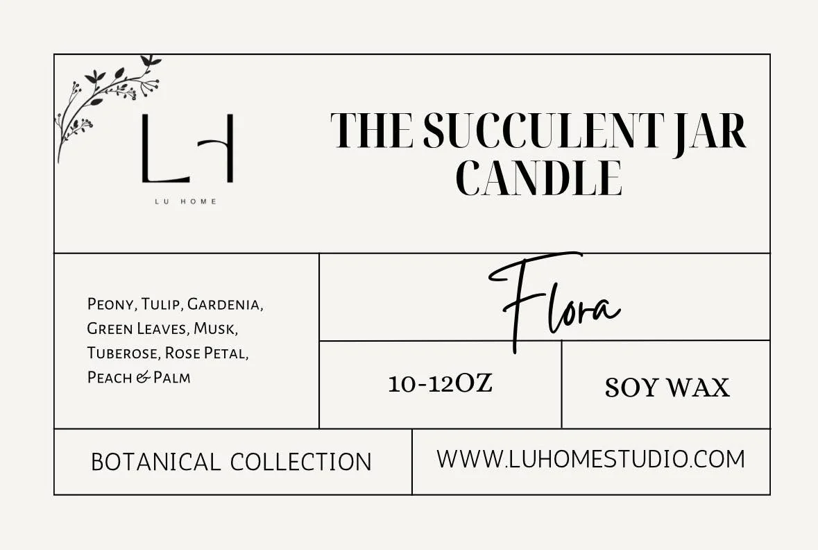 The Succulent Scented 3 Wick Cactus Candle Jar - Image 10