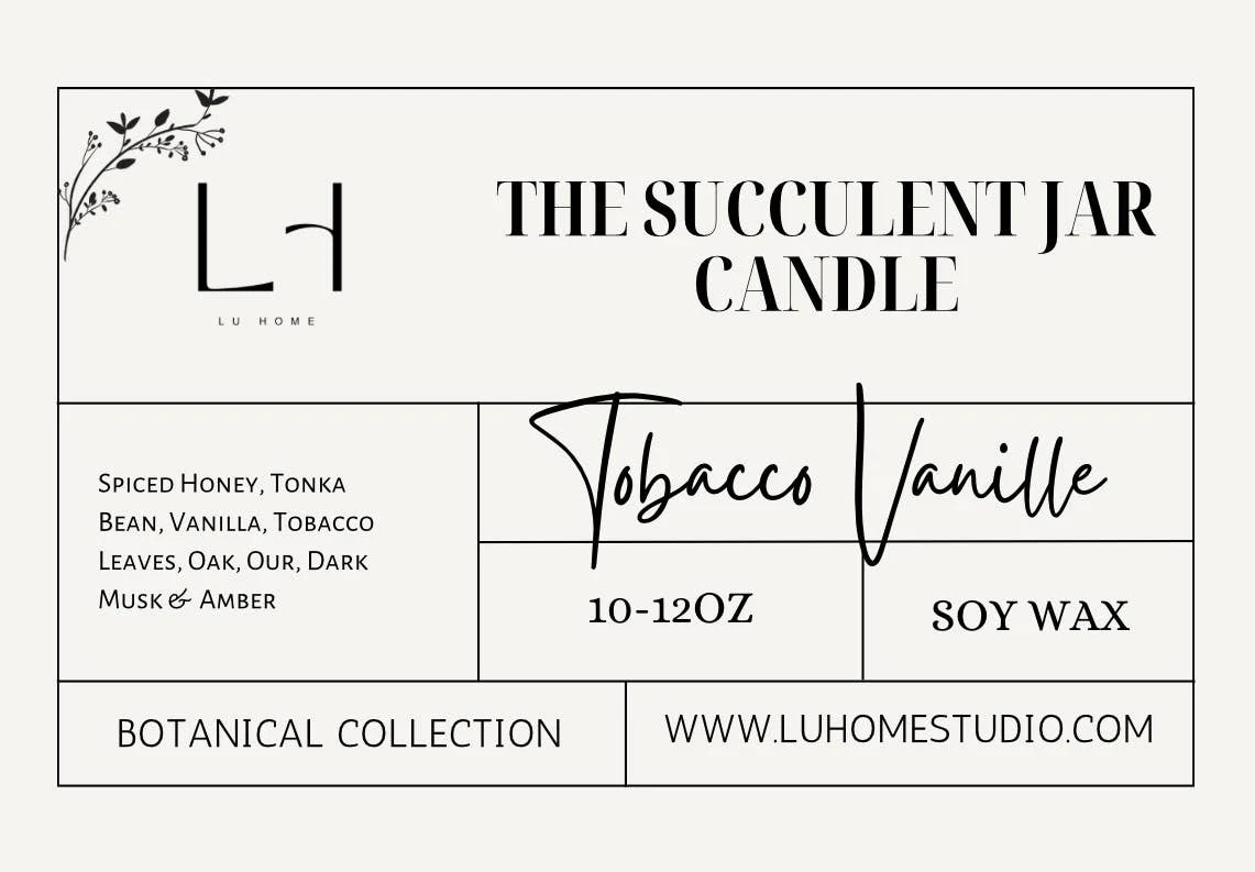 The Succulent Scented 3 Wick Cactus Candle Jar - Image 7