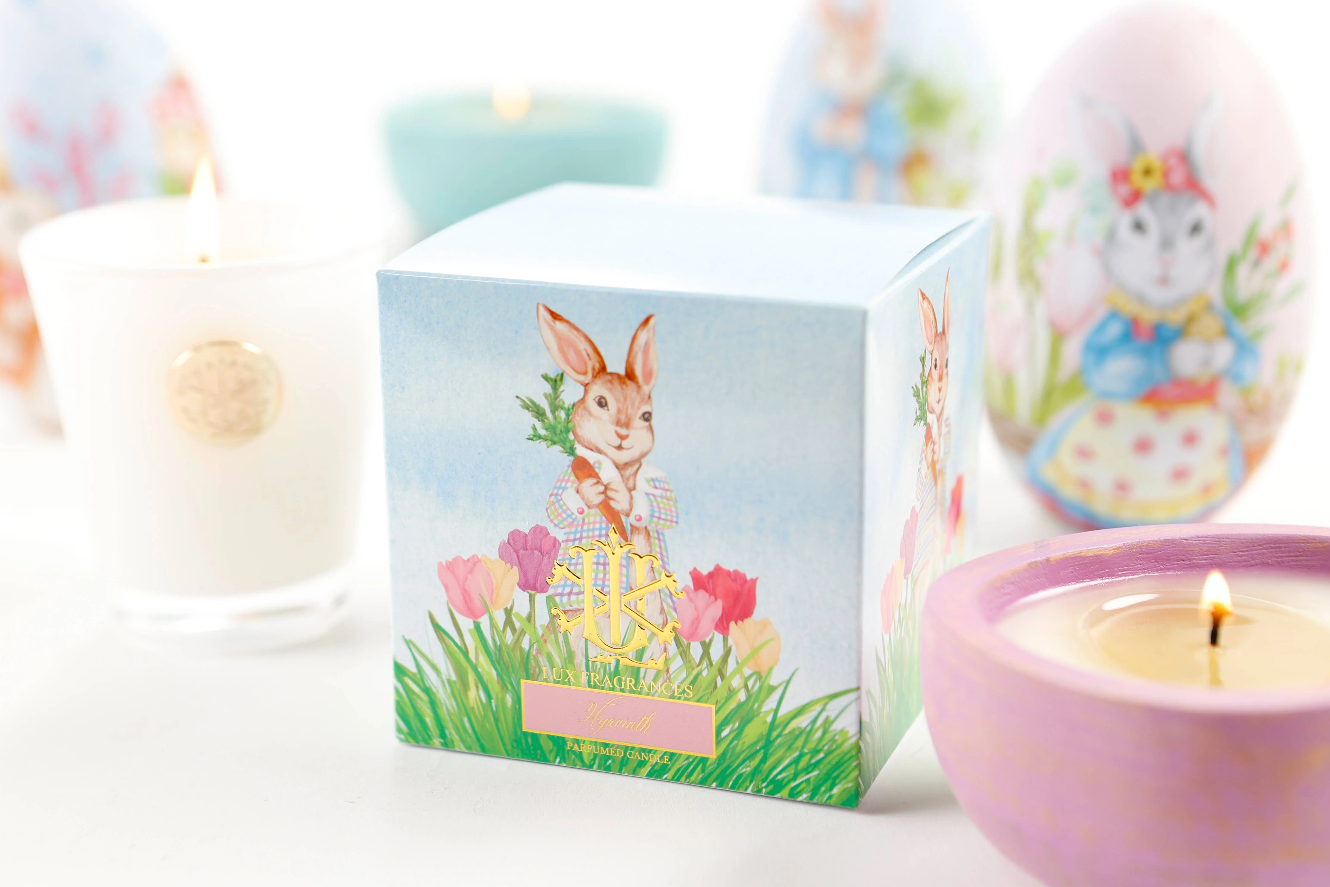 HYACINTH 8OZ DESIGNER BOXED CANDLE - Image 2