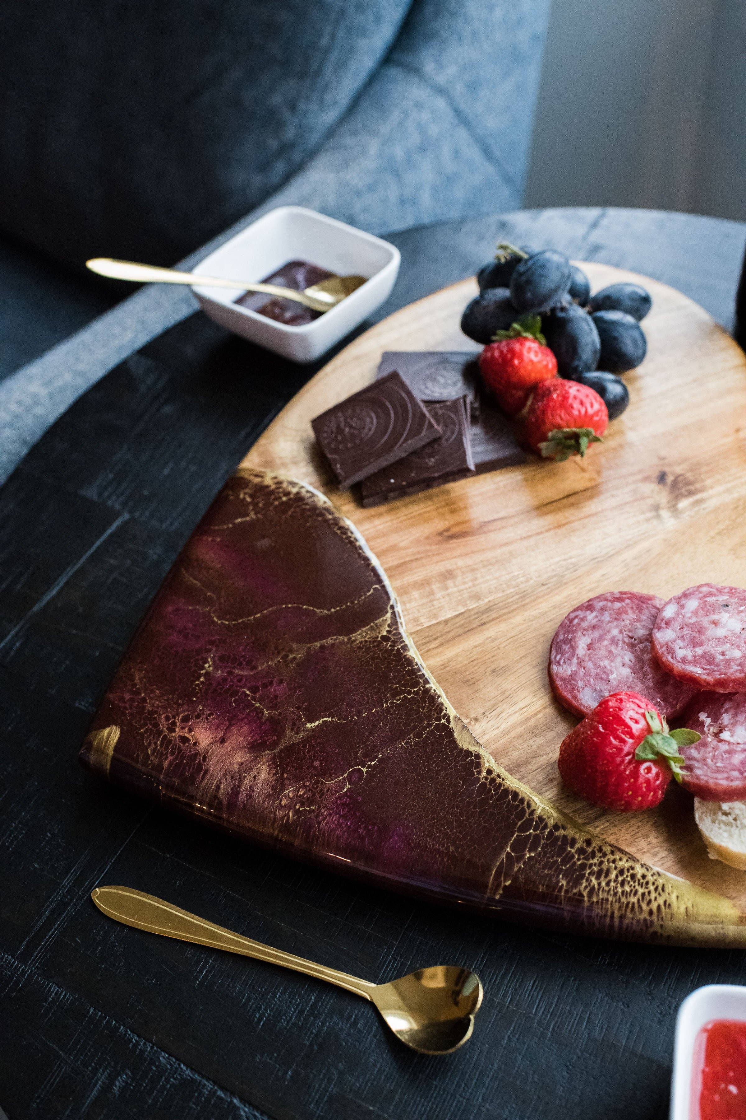 Resin-Accent Heart Shaped Charcuterie Boards - Image 3