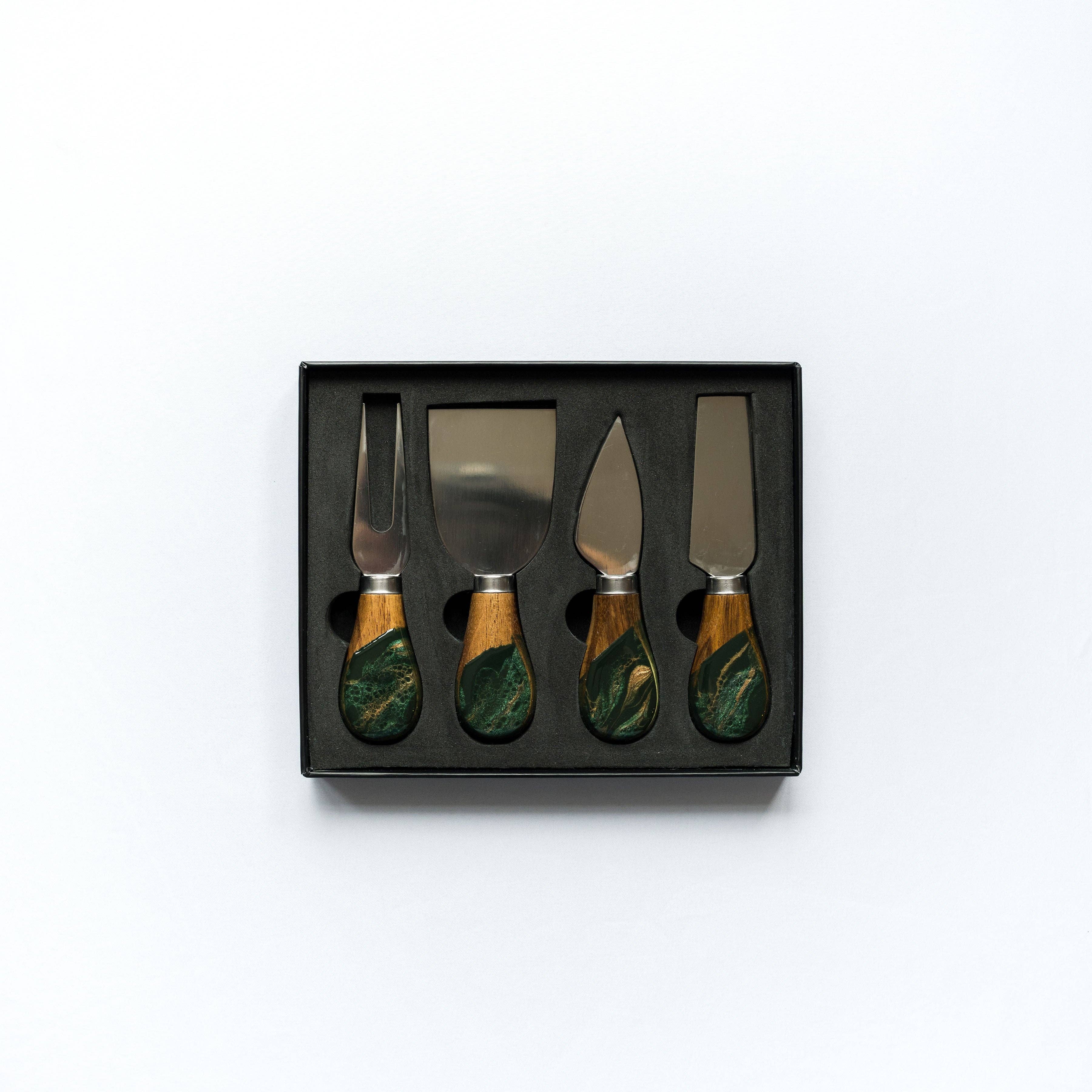 Resin Coated Cheese Knife Set of 4 - Image 8