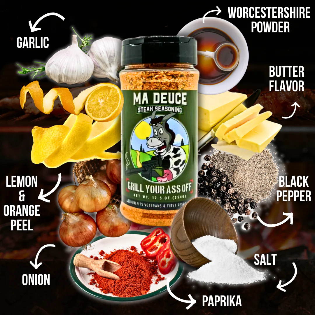 Ma Deuce Steak Seasoning™ - Beef, Meat, Kitchen, BBQ Rubs: Bottle - Image 2