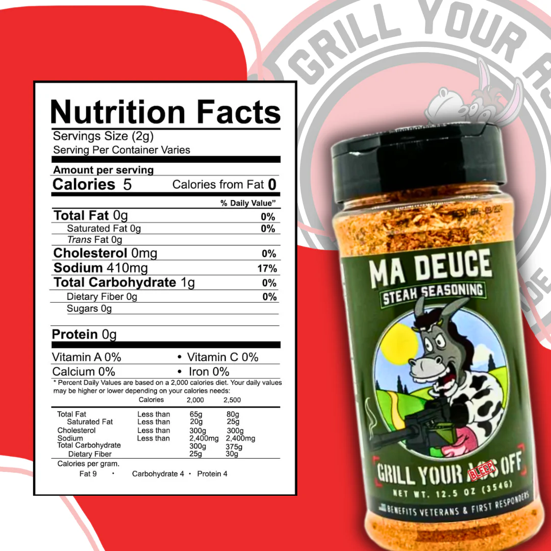 Ma Deuce Steak Seasoning™ - Beef, Meat, Kitchen, BBQ Rubs: Bottle - Image 3