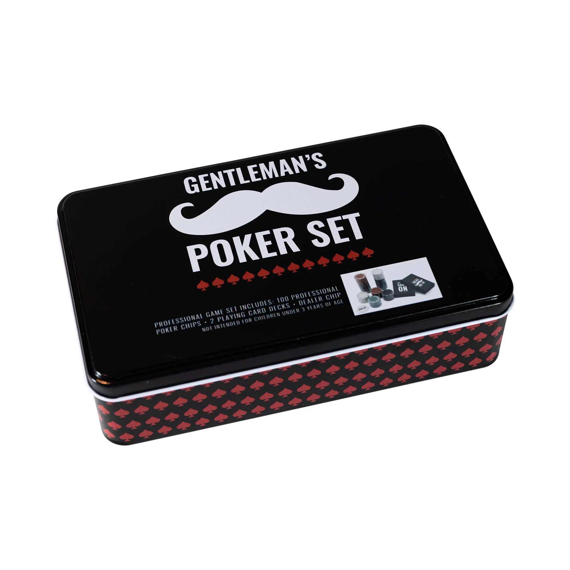 Men's Professional Poker in a Tin Set - Image 5