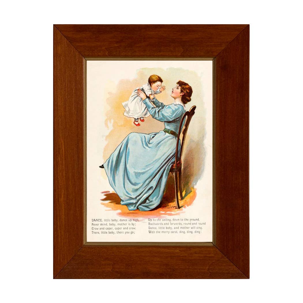 Framed Nursery Rhyme Vintage Children's Book Illustrations - Image 5