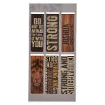 Magnetic Bookmark Set Strong and Courageous - Image 2