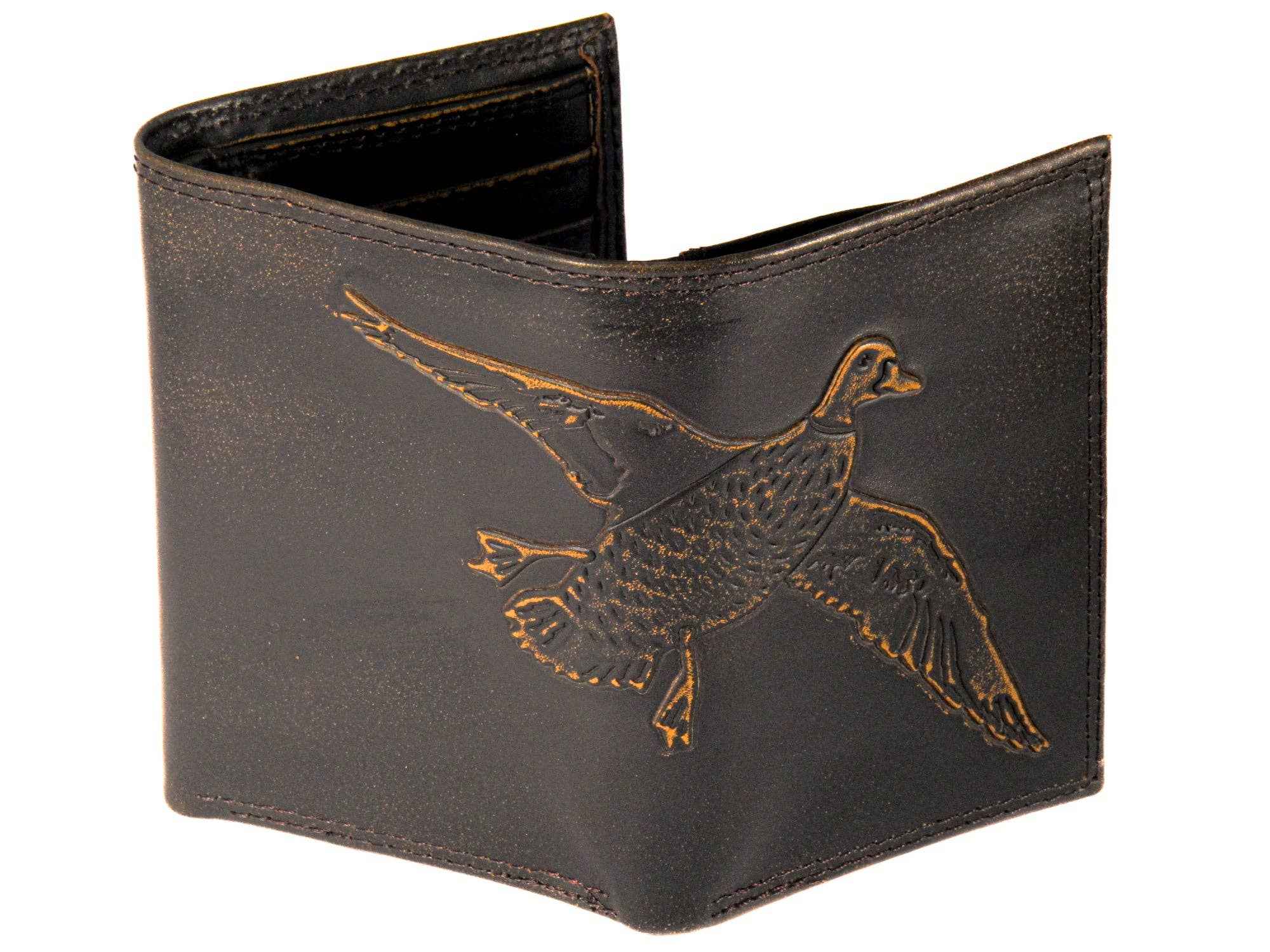 Mallard Burnished Leather Trifold Wallet - Image 2