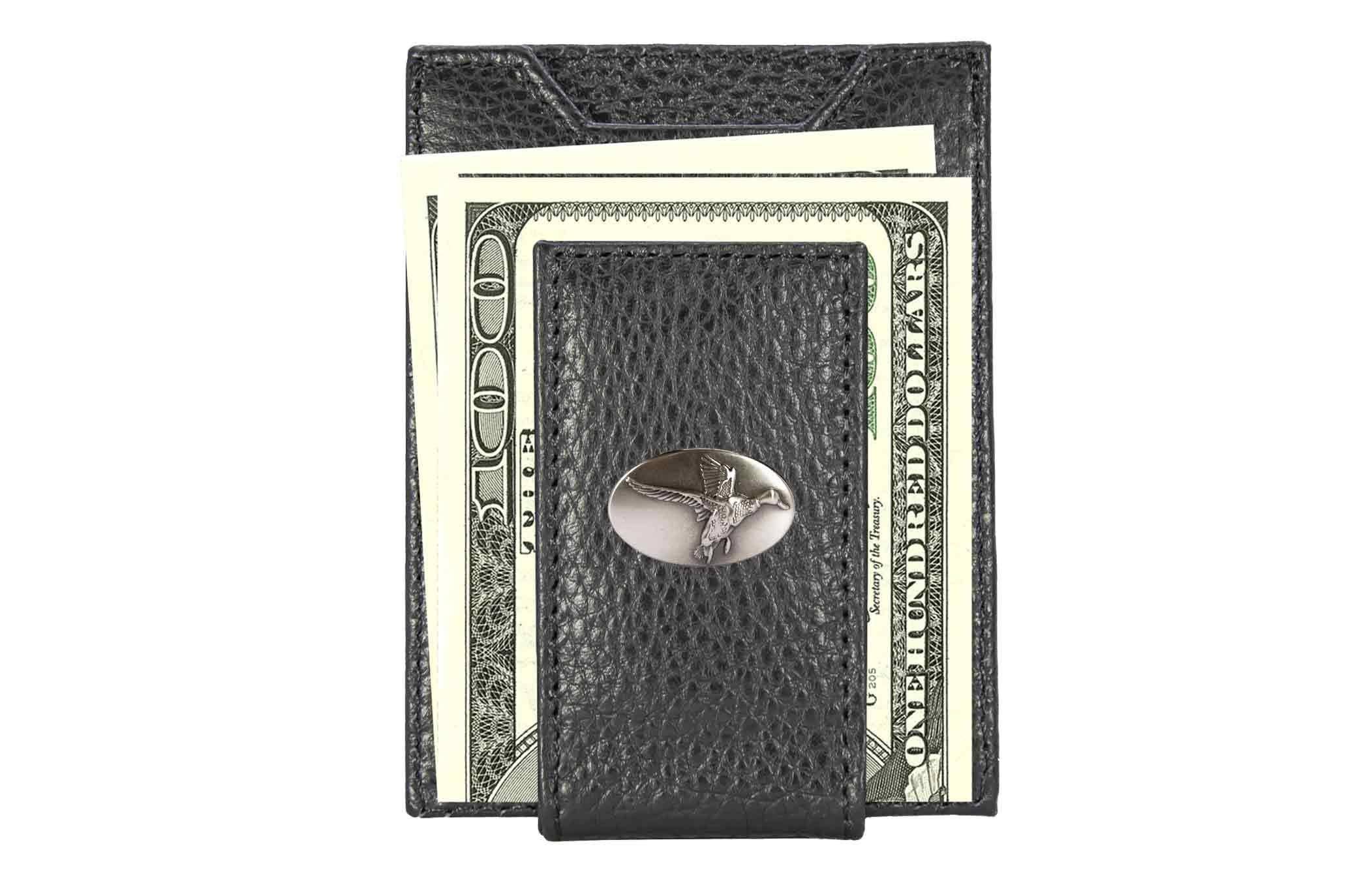 Mallard Magnetic Leather Slim Wallet: Crazyhorse Brown - Image 4