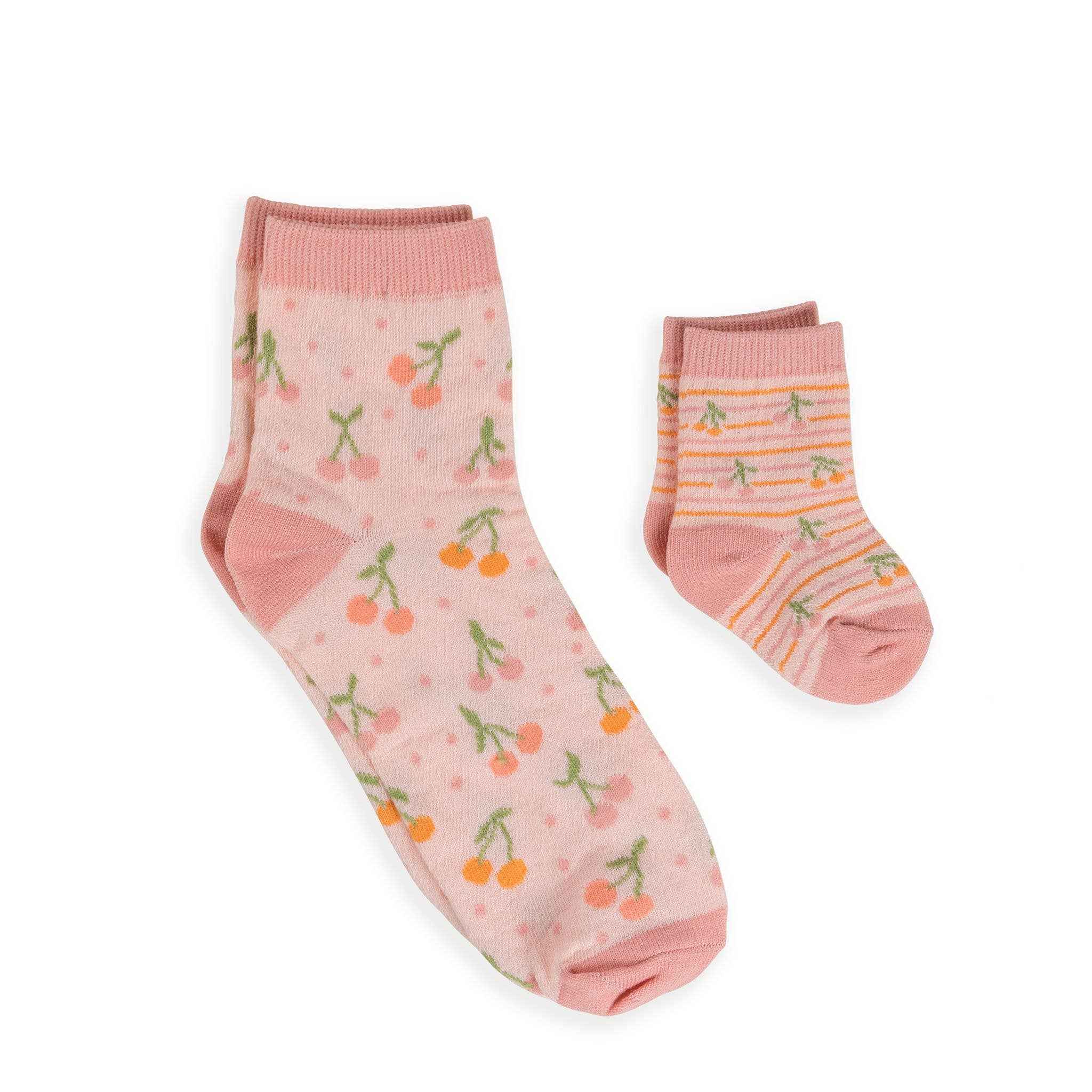 Mama & Me Socks Set Cherry Cute - Image 4