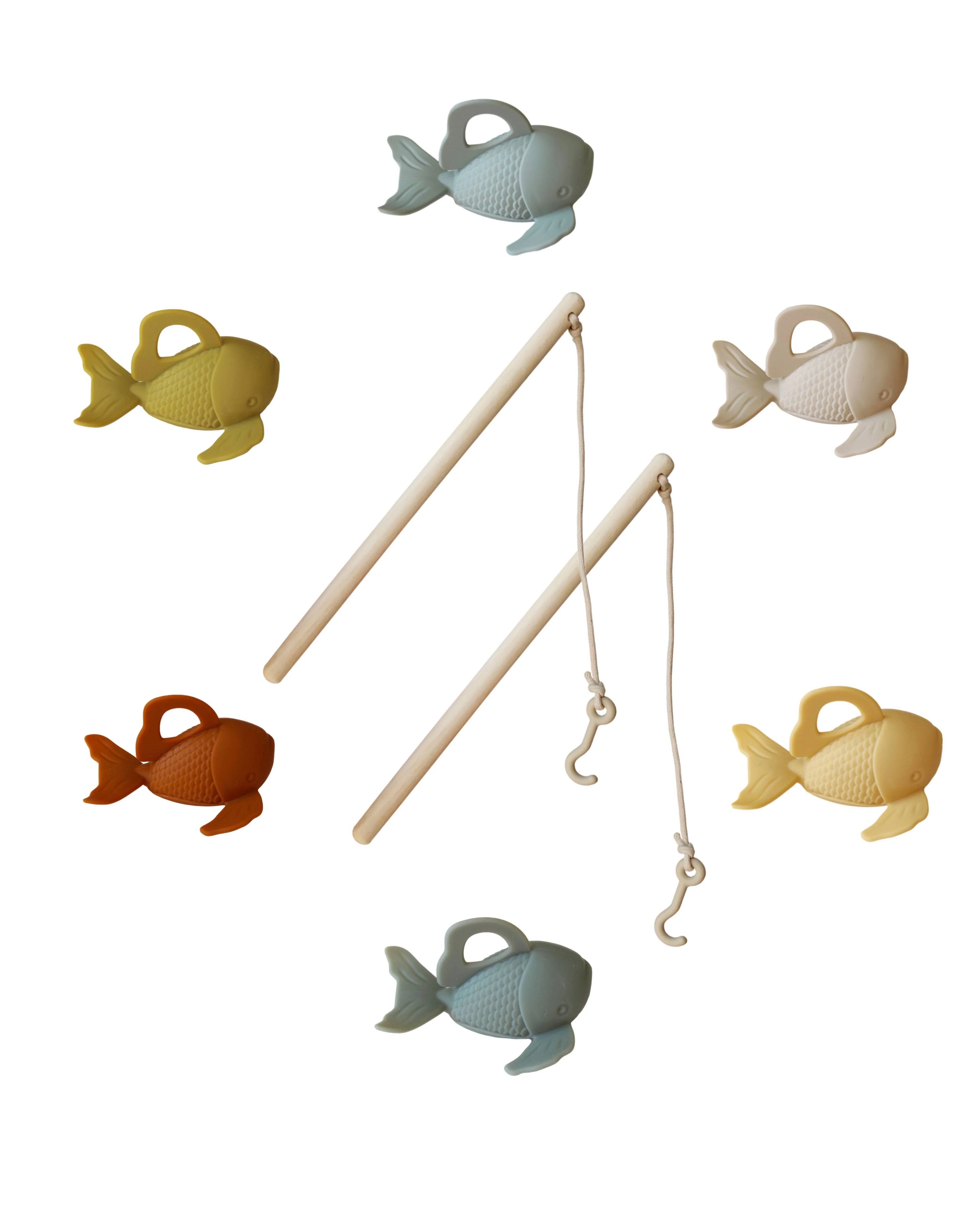Silicone and Wood Fishing Play Set - Image 2