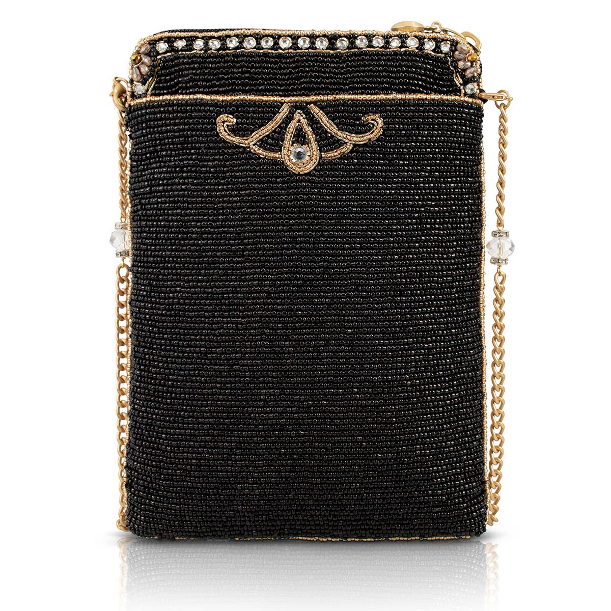 Mary Frances Accessories - Royalty Gold Crown Mini Crossbody Handbag - Image 3