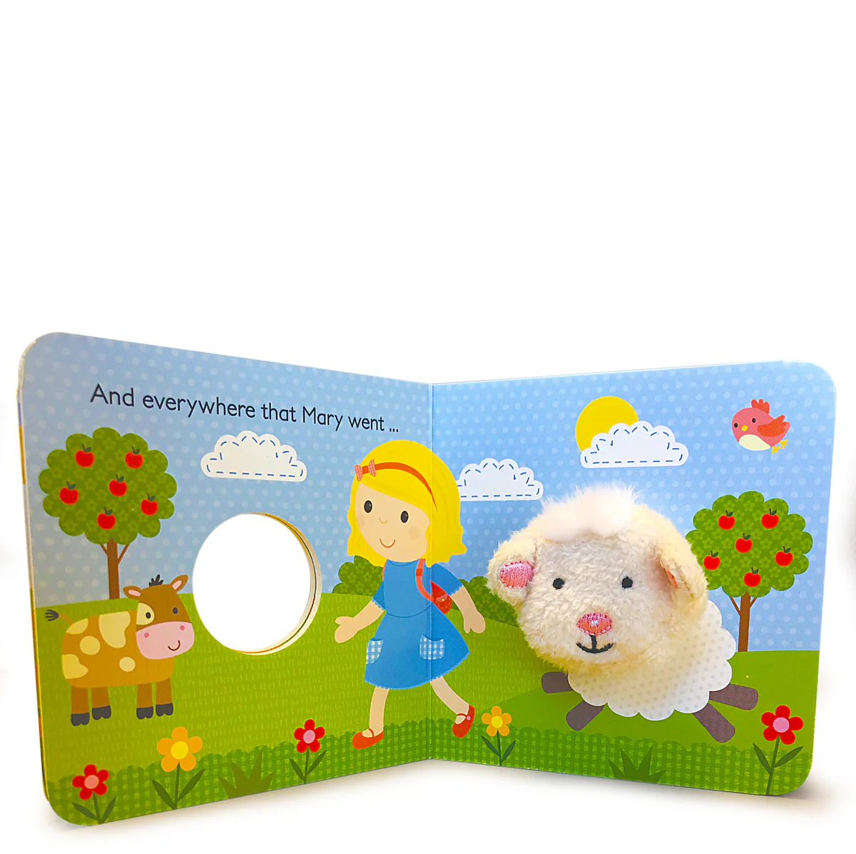 Mary Had a Little Lamb Nursery Rhyme Finger Puppet Book - Image 2