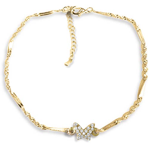 14K Gold-Plated Anklet Bracelet - Image 21