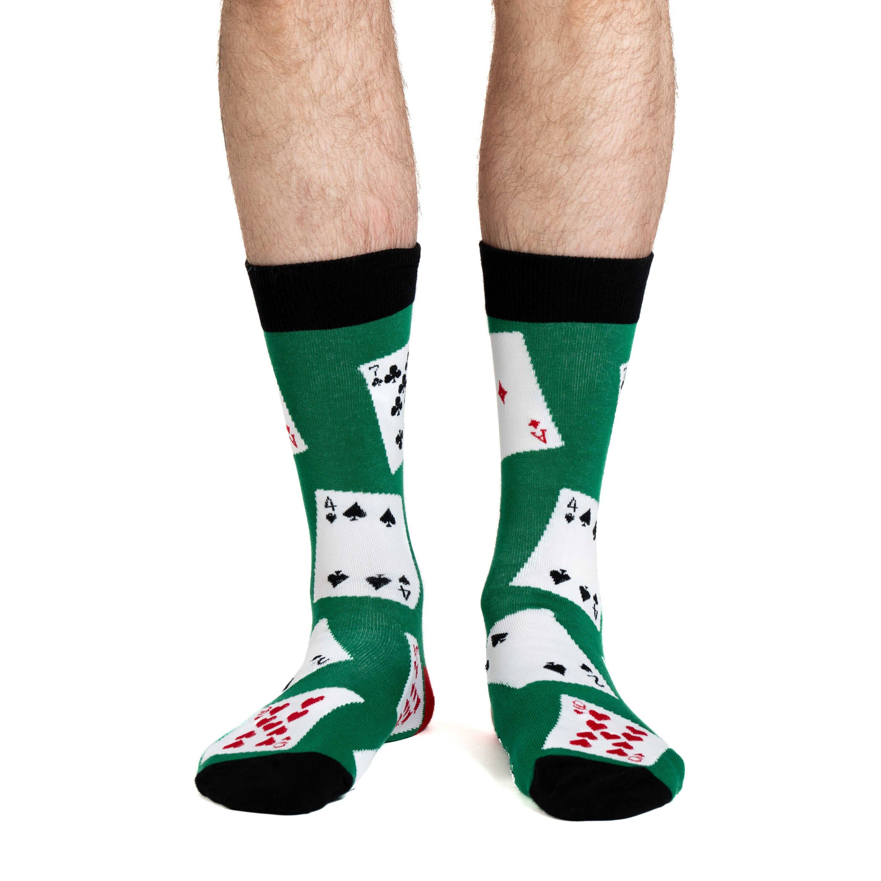 Men's Cards Socks: Shoe Size 7-12 - Image 3