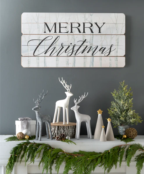 Merry Christmas Winter Forest Wall Decor - Image 2