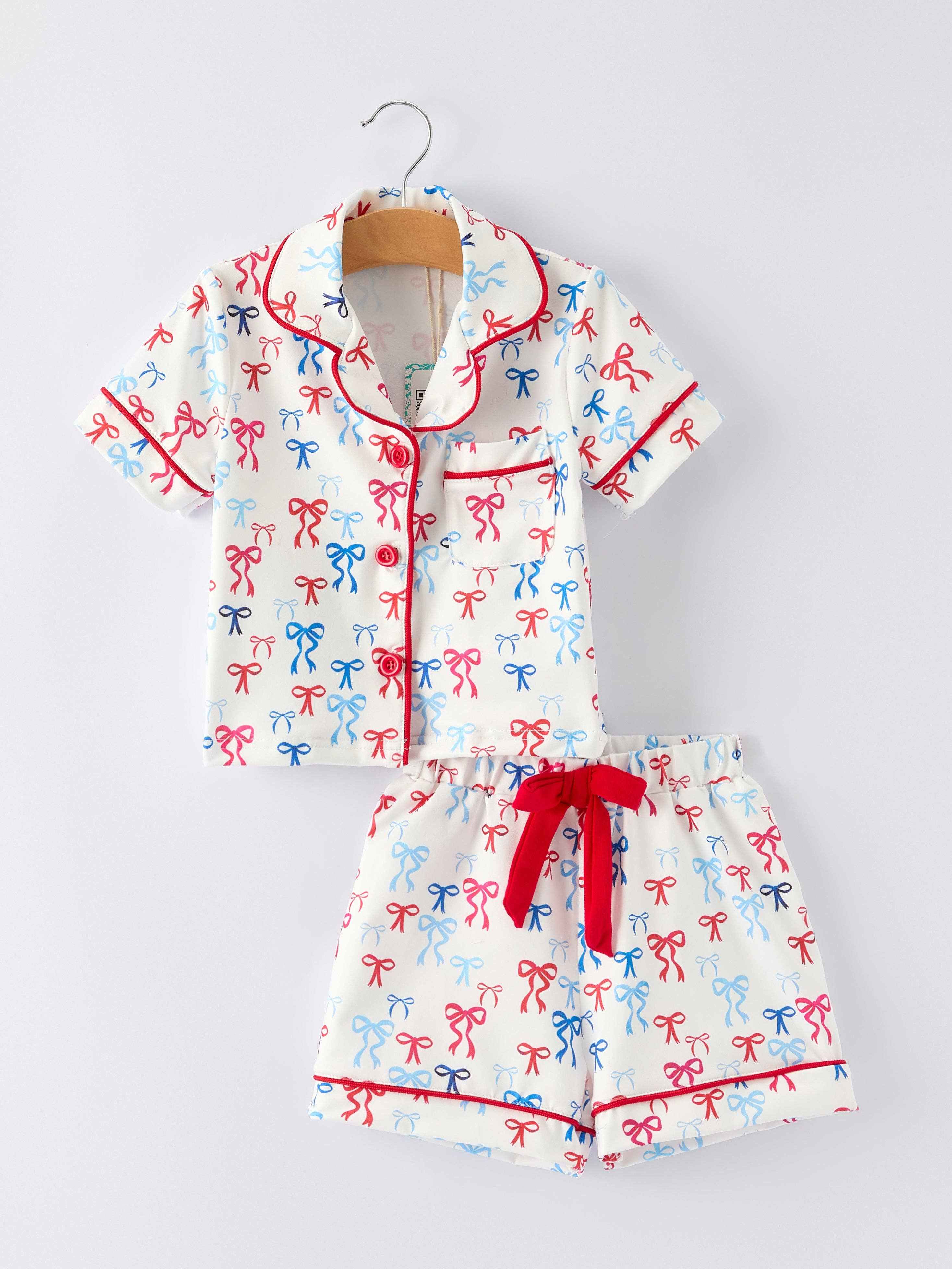 Mommy & Me 4th of July Print Pajama Set: 2Y