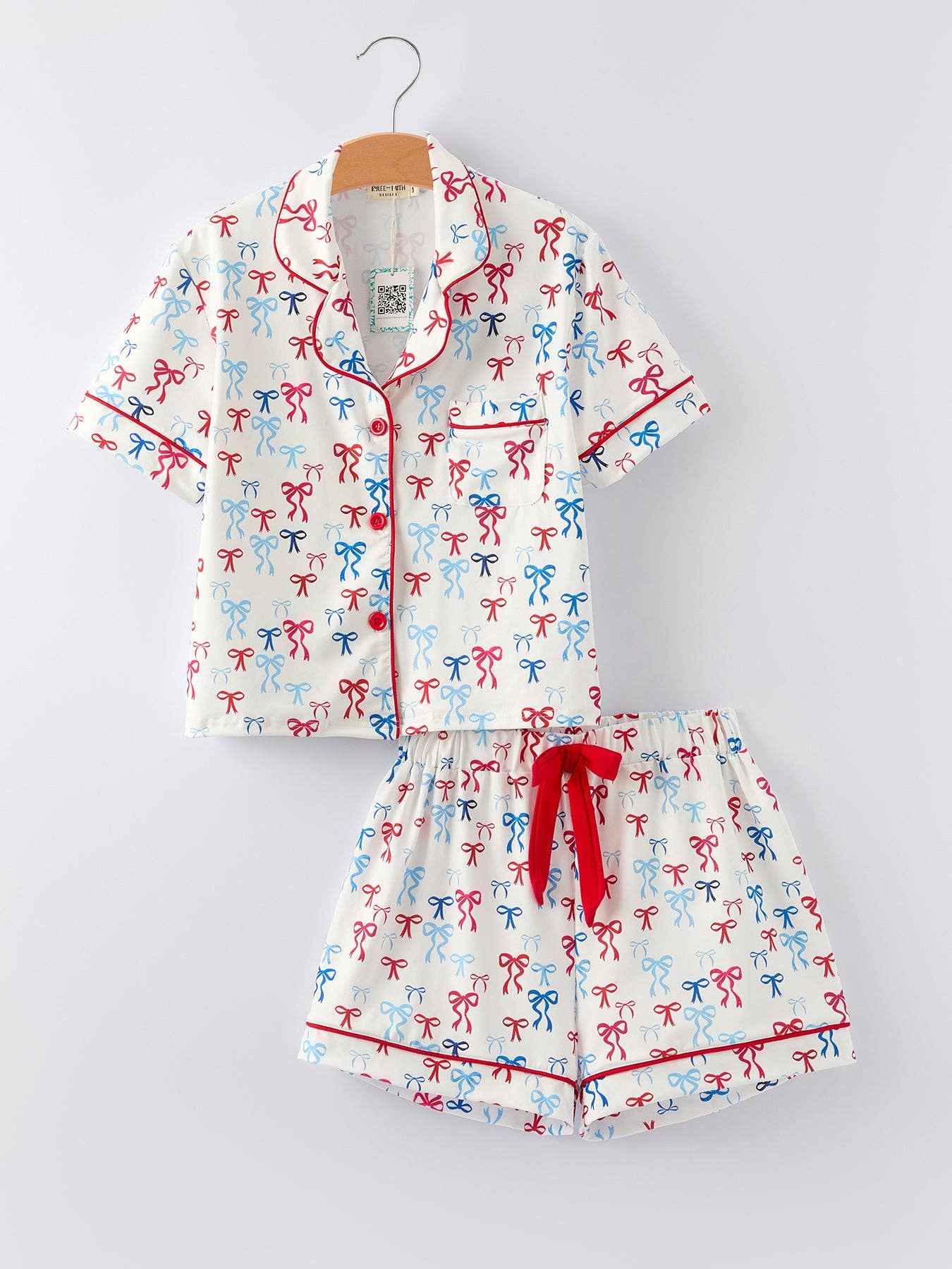 Mommy & Me 4th of july Print Pajama Set: 6 / KIDS - Image 11