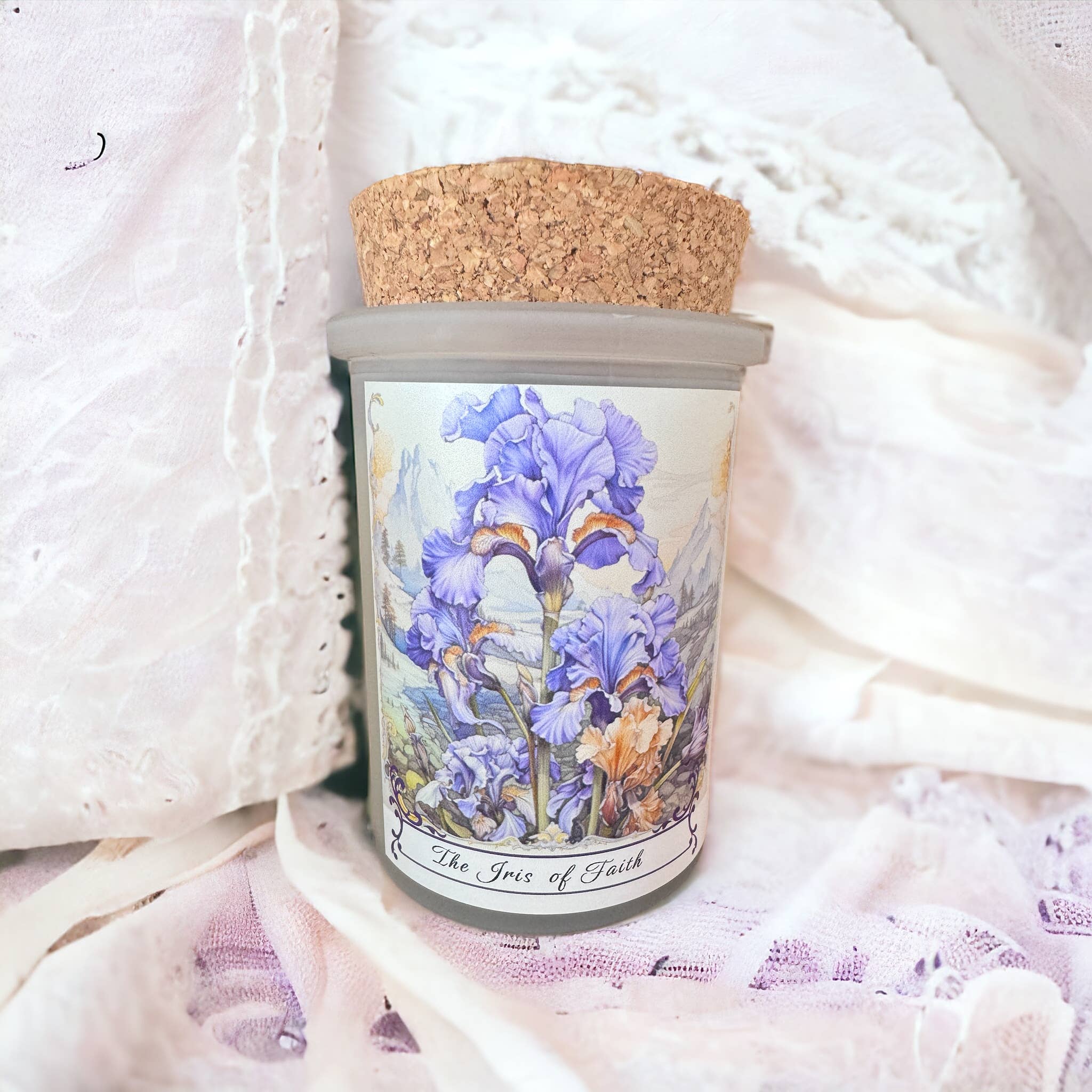 Vintage Botanical Iris Flowers Divine