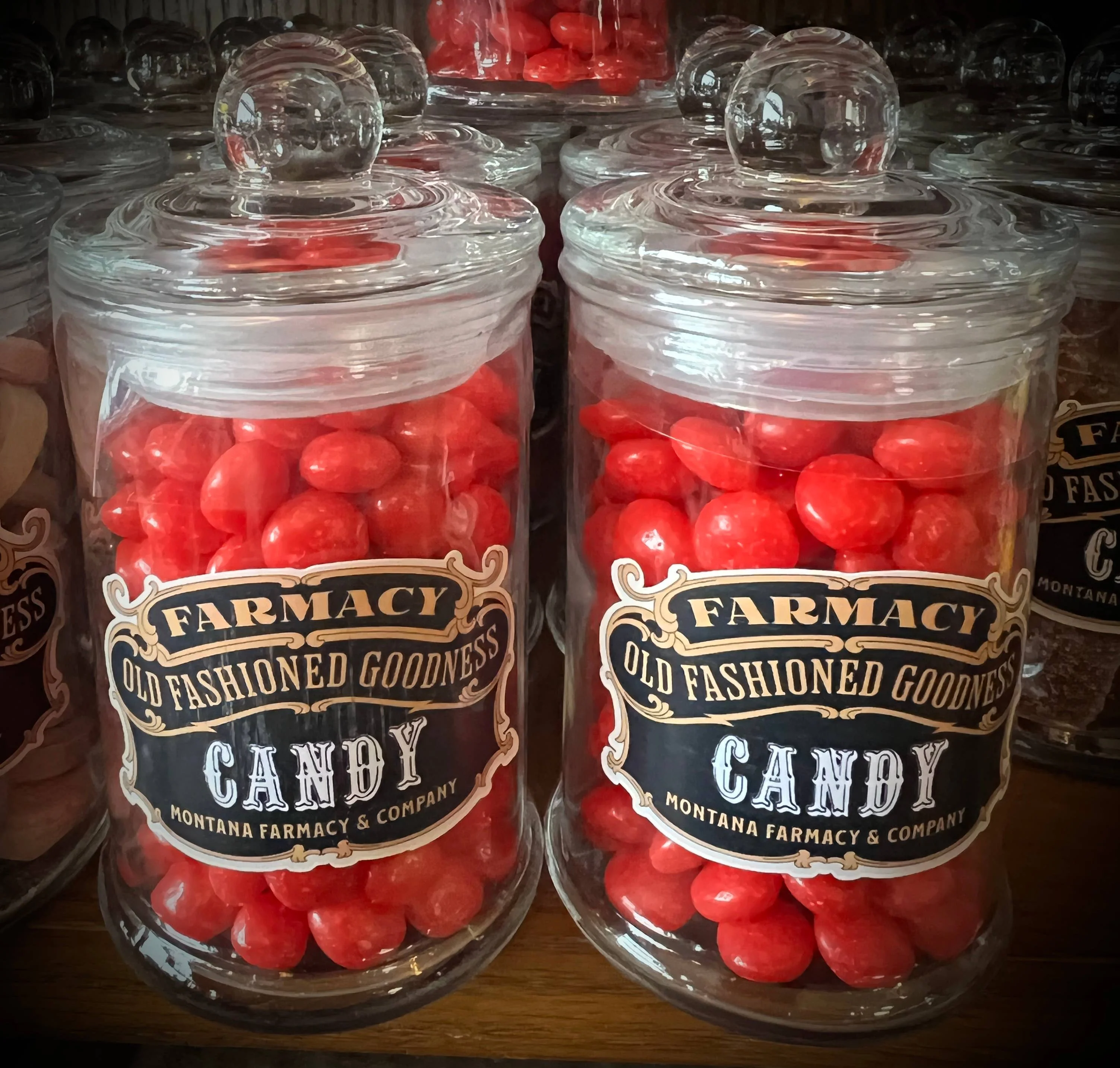 Old Fashioned Apothecary Jar / Red hots Nostalgic candy - Image 2