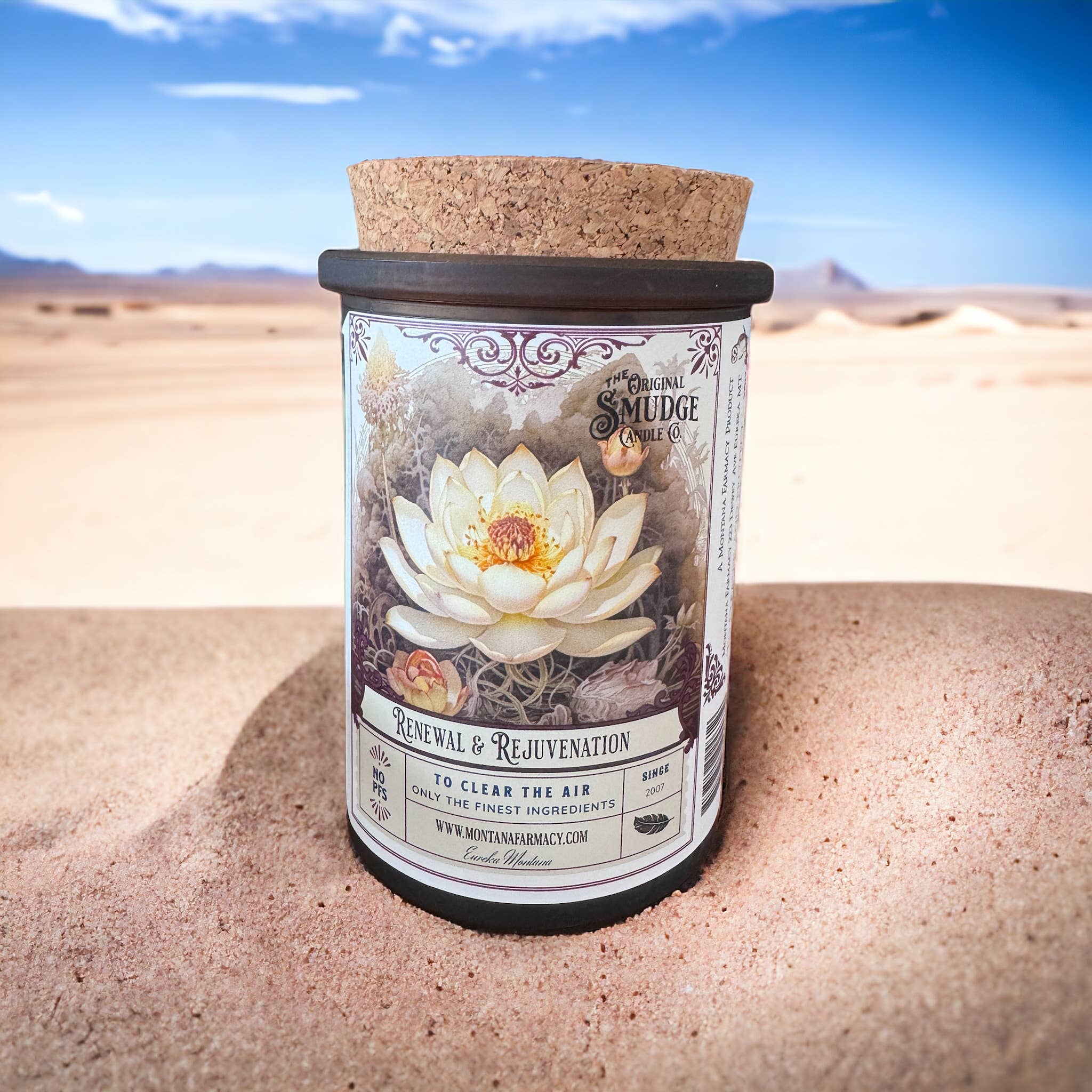 Renewal & Rejuvenation Smudge Candle Lotus of bright & light - Image 2