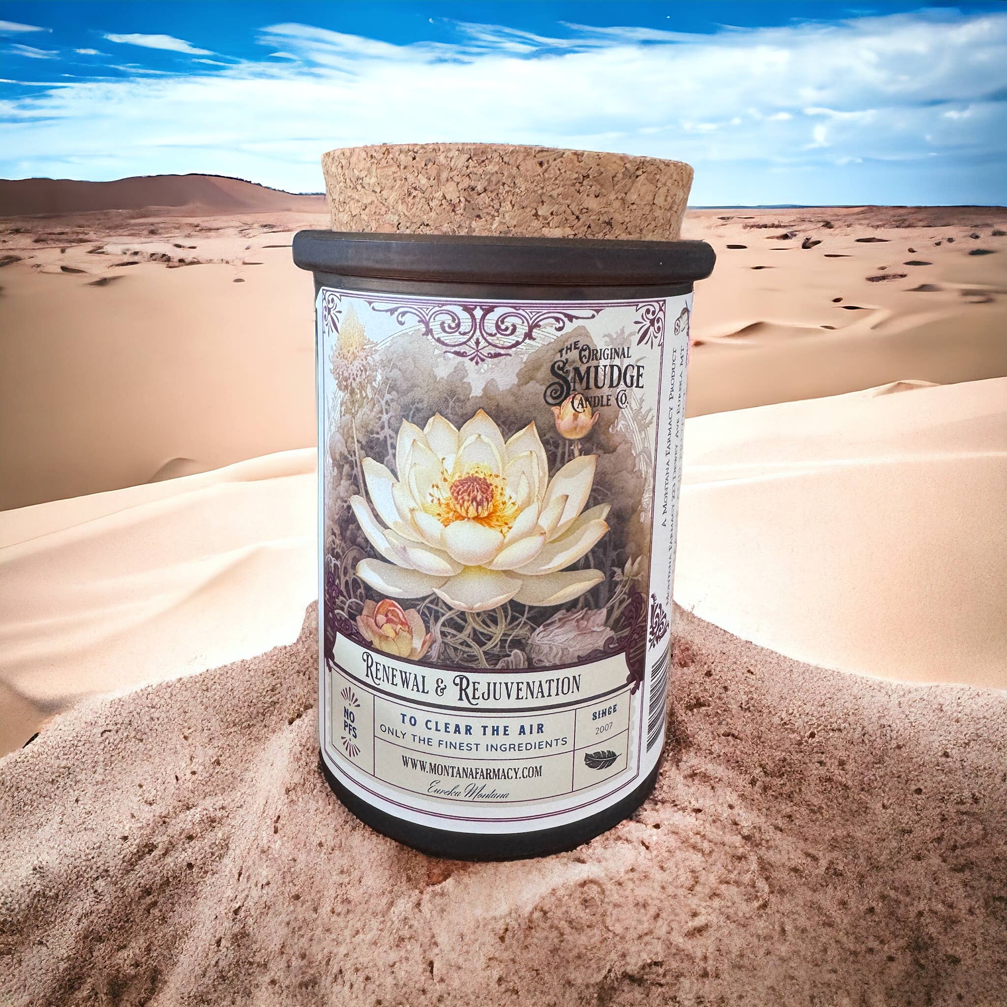 Renewal & Rejuvenation Smudge Candle Lotus of bright & light - Image 5
