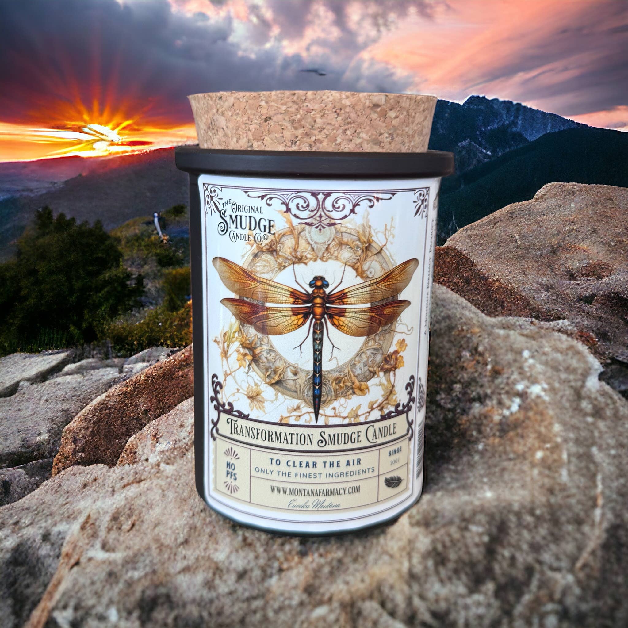 Transformation Dragonfly Orig Smudge Candle Space Clearing - Image 5