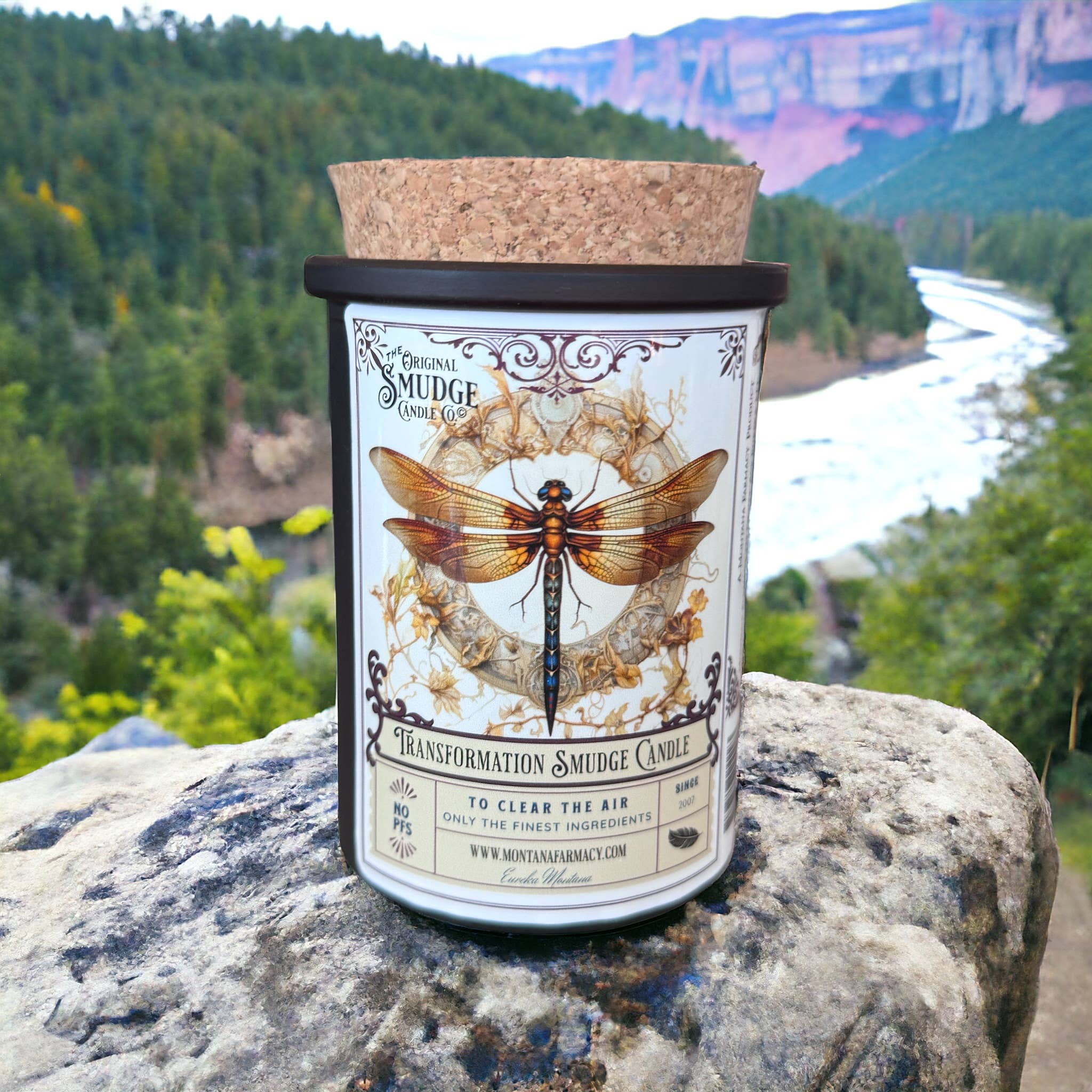 Transformation Dragonfly Orig Smudge Candle Space Clearing - Image 6
