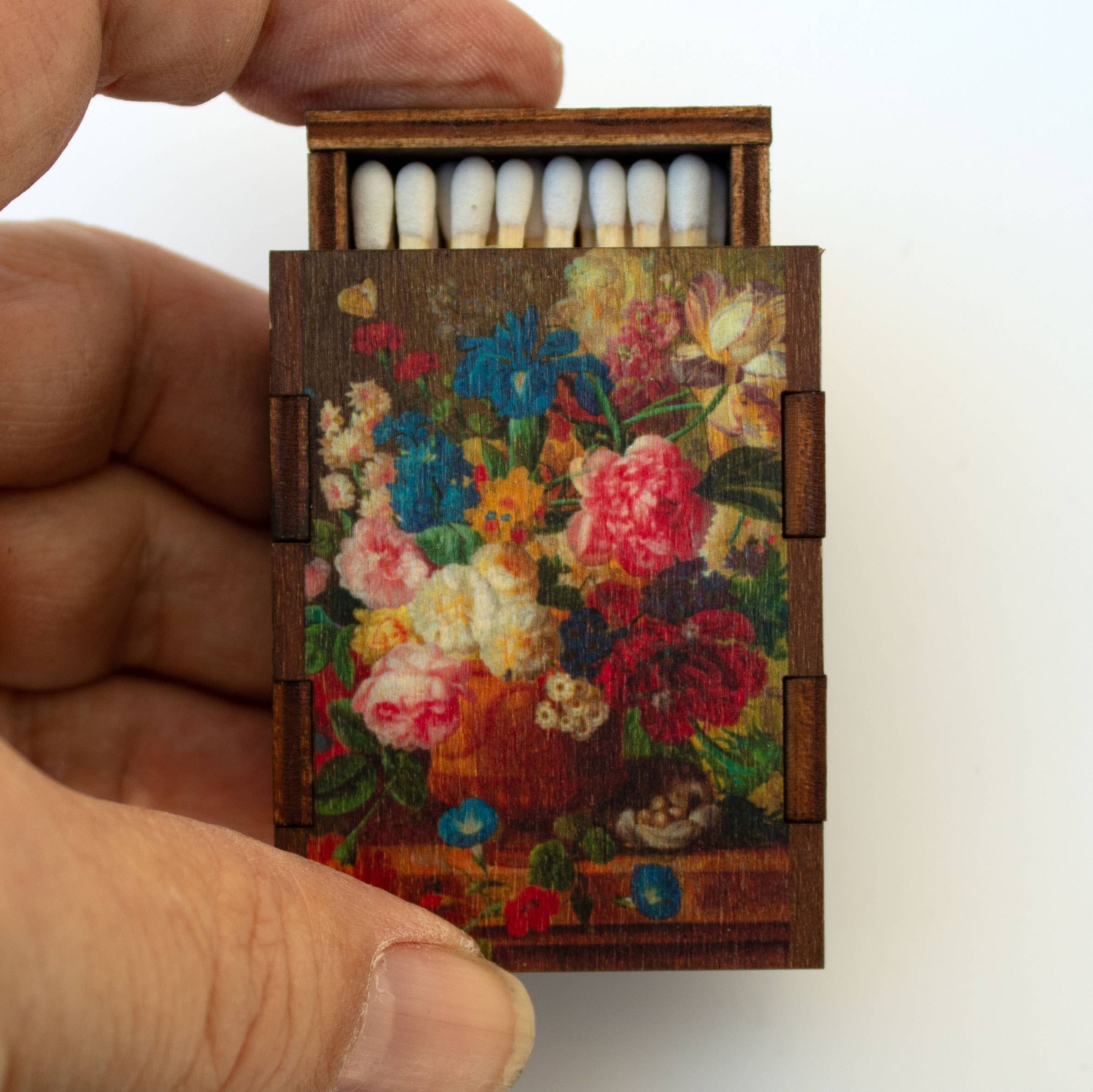Matches • Flower Arrangement Wooden Matchboxes • Candle Acc - Image 2