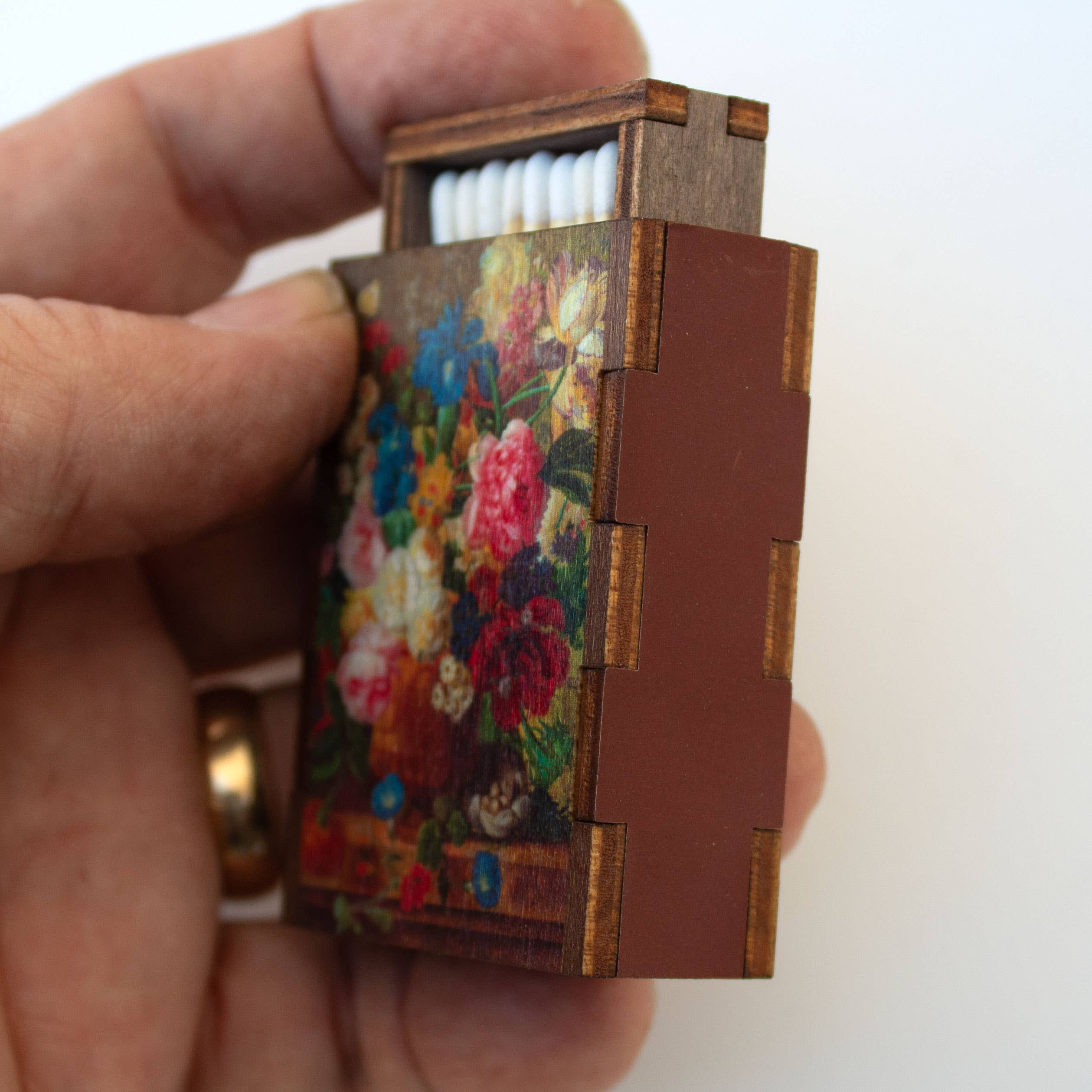 Matches • Flower Arrangement Wooden Matchboxes • Candle Acc - Image 3