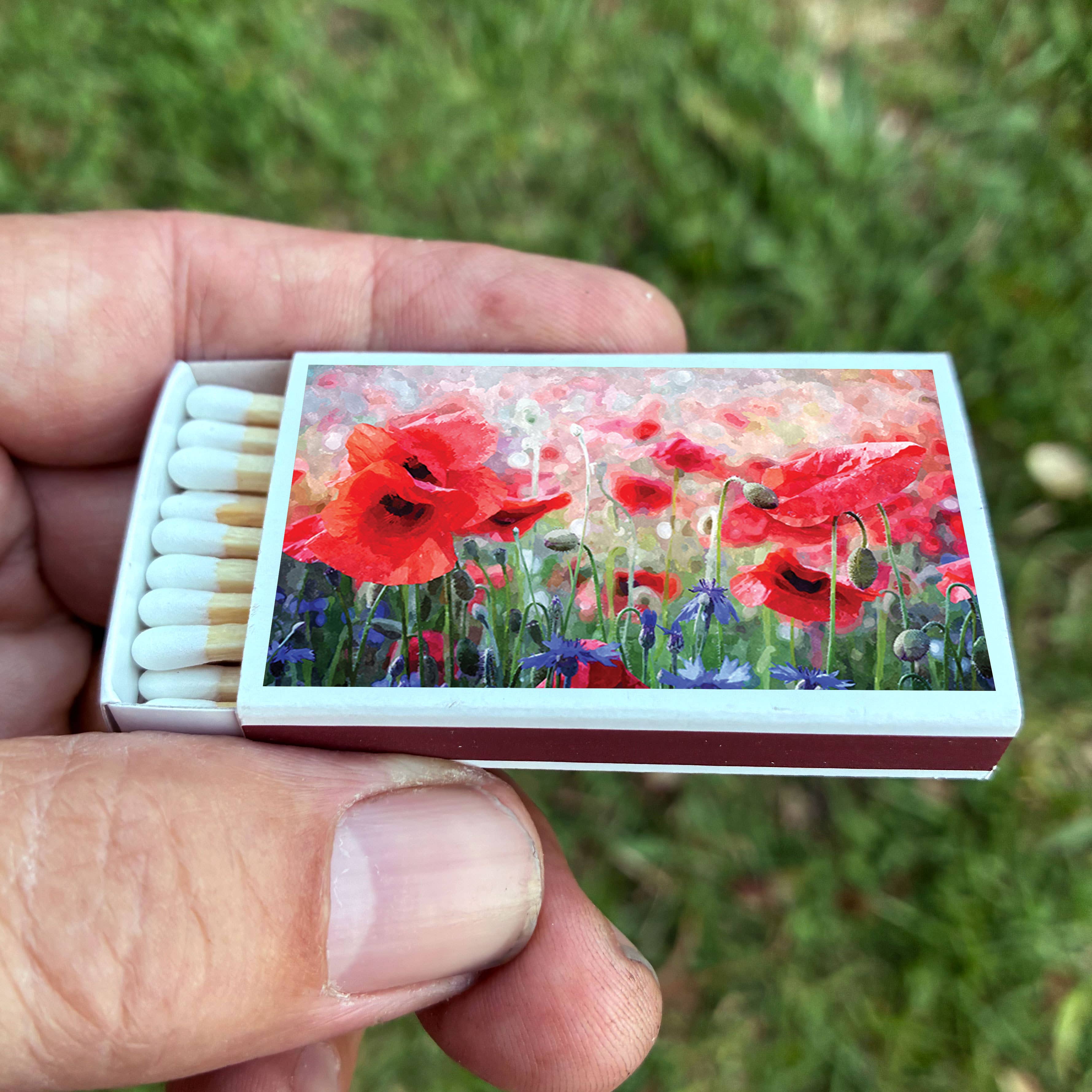 Poppy Flower Matches • Home Decor Matchbo - Image 2