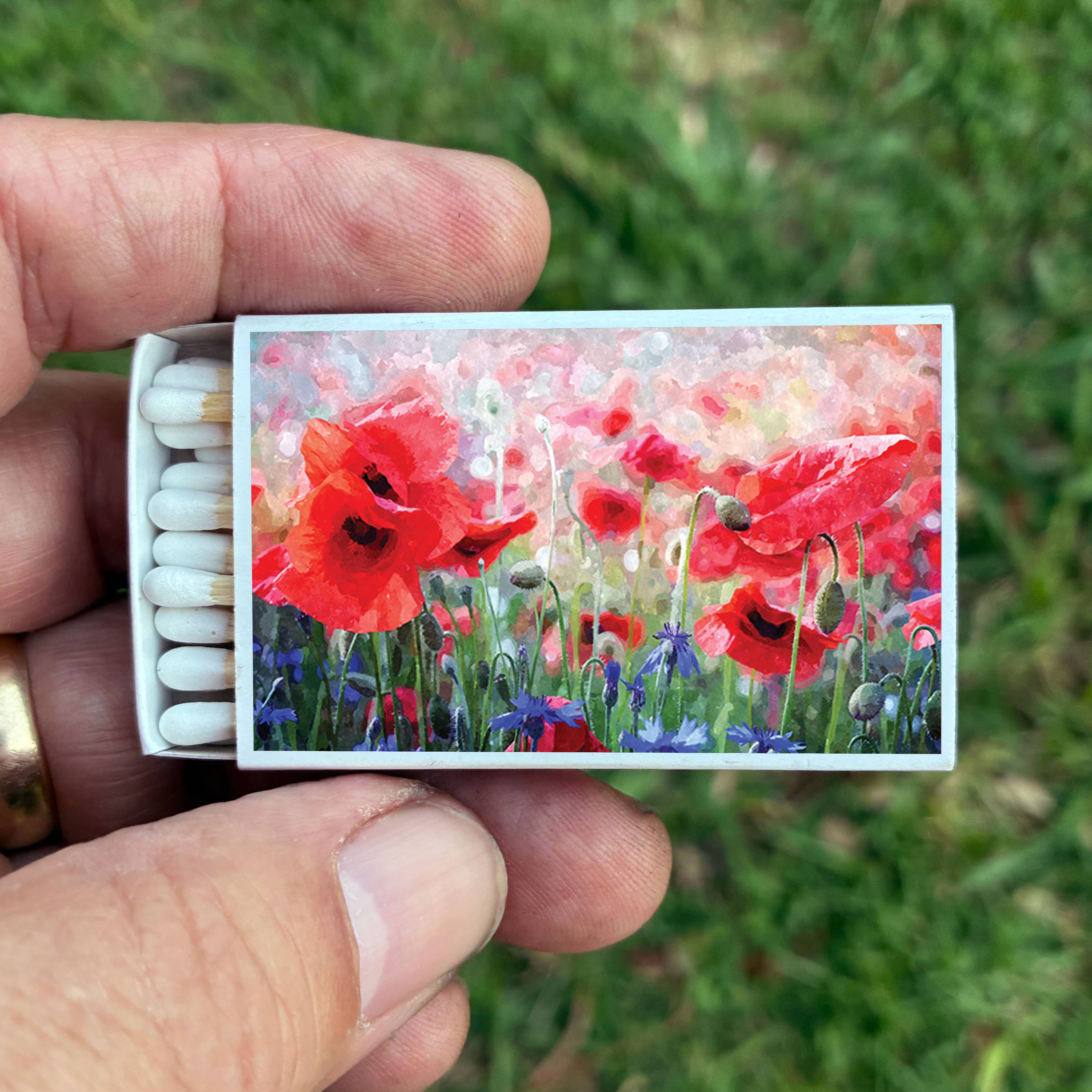Poppy Flower Matches • Home Decor Matchbo - Image 3