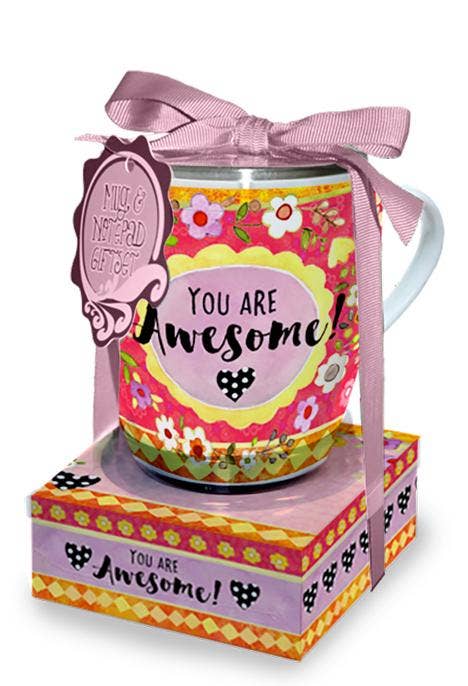 Mug and Notepad Giftset: Awesome