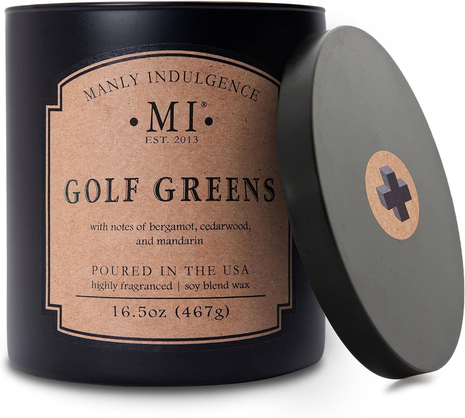 Manly Indulgence Classic+ Golf Greens, 2 Wick, 16.5 oz - Image 2