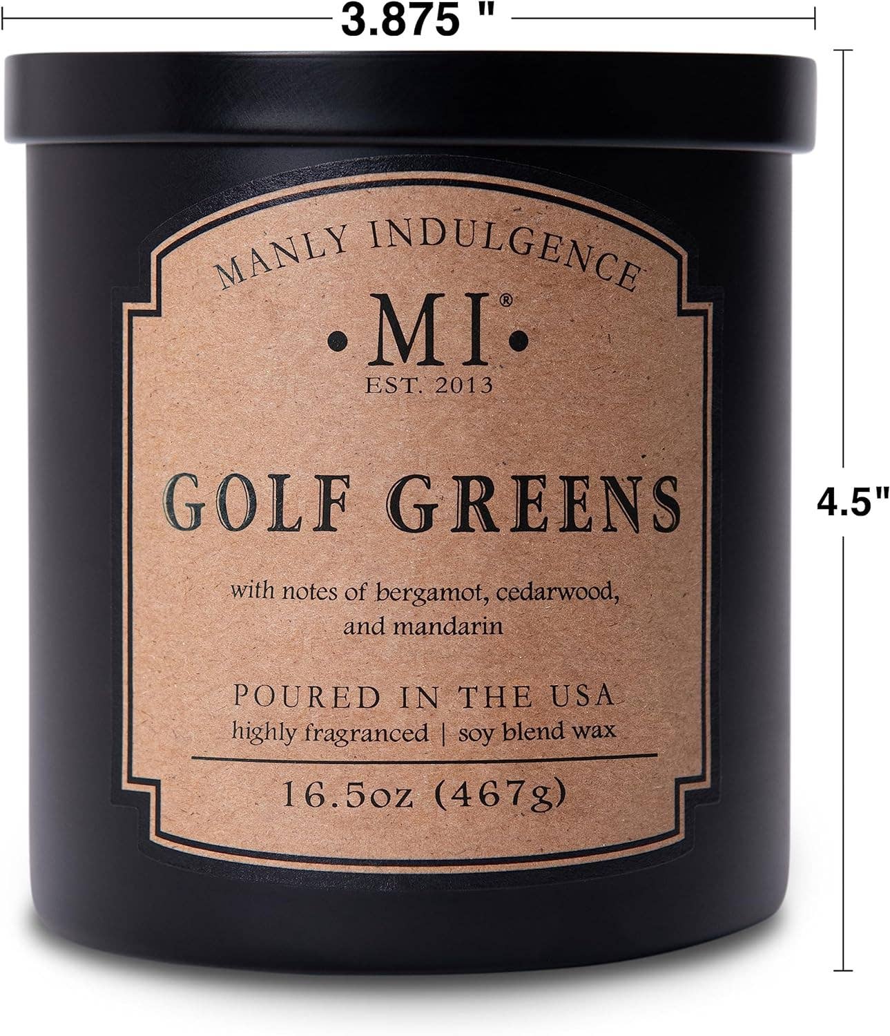 Manly Indulgence Classic+ Golf Greens, 2 Wick, 16.5 oz - Image 5