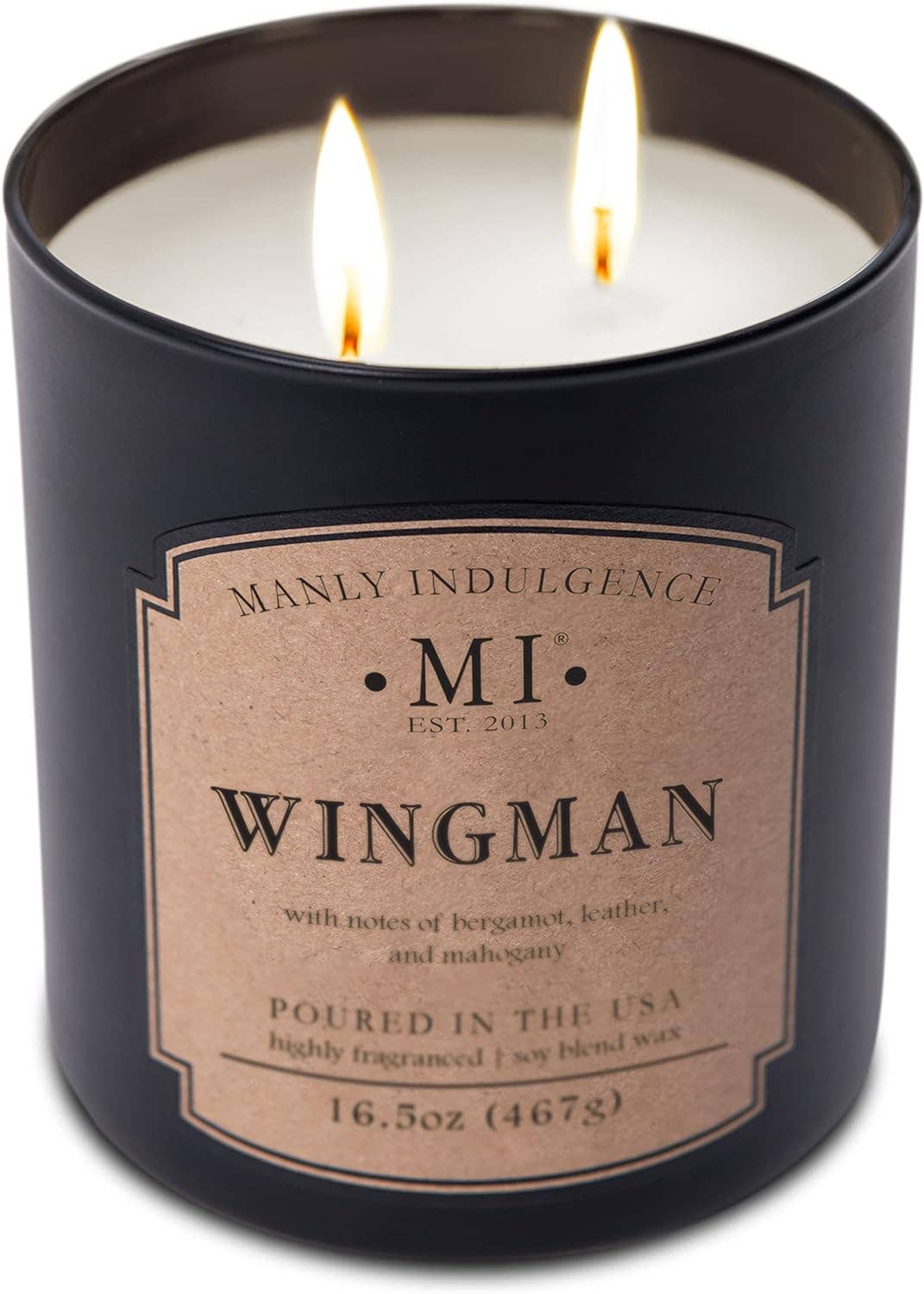 Manly Indulgence Classic+ Wingman, 2 Wick, 16.5 oz - Image 3
