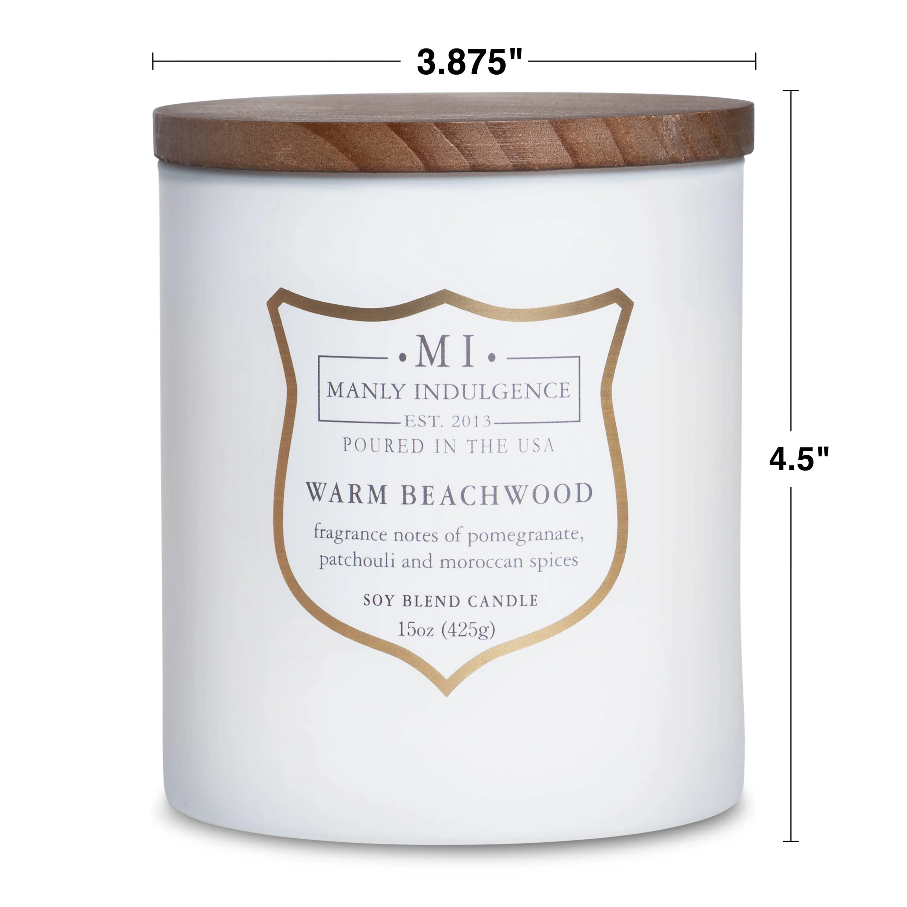 Manly Indulgence Signature Warm Beachwood, 15 oz - Image 5
