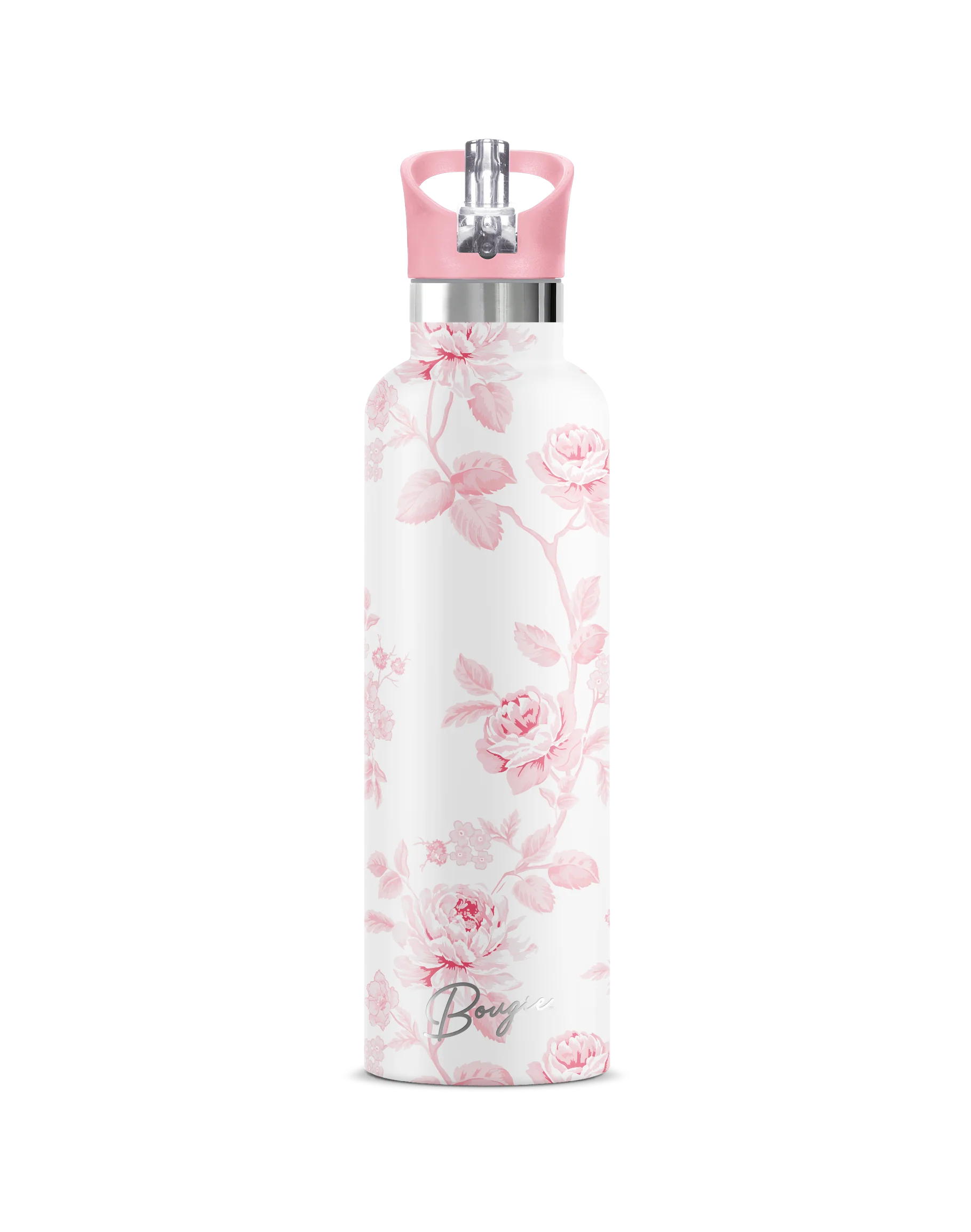 Blush – Floral Insulated Water Bottle | 25oz