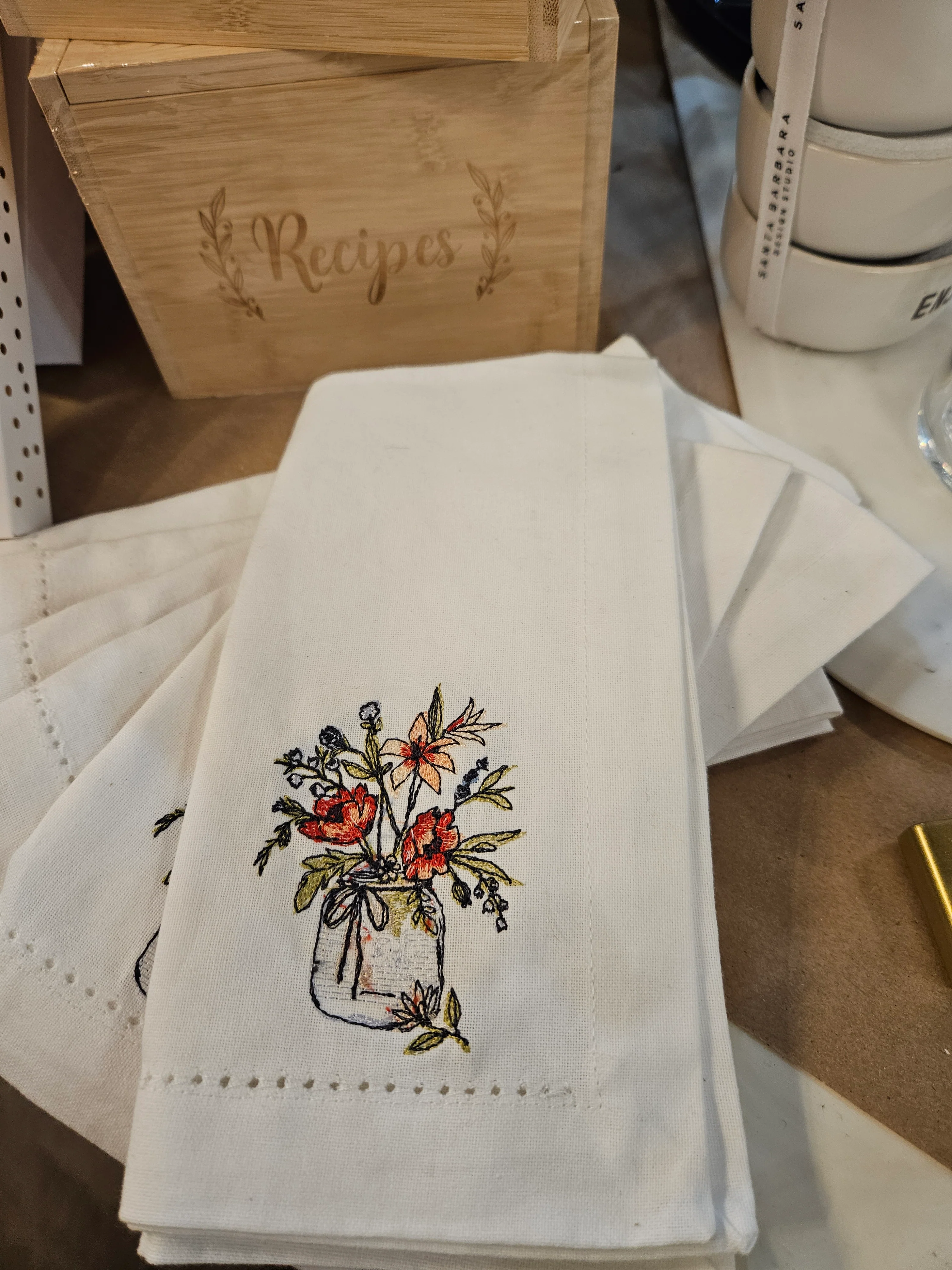 Ruby's Garden Cloth Napkin